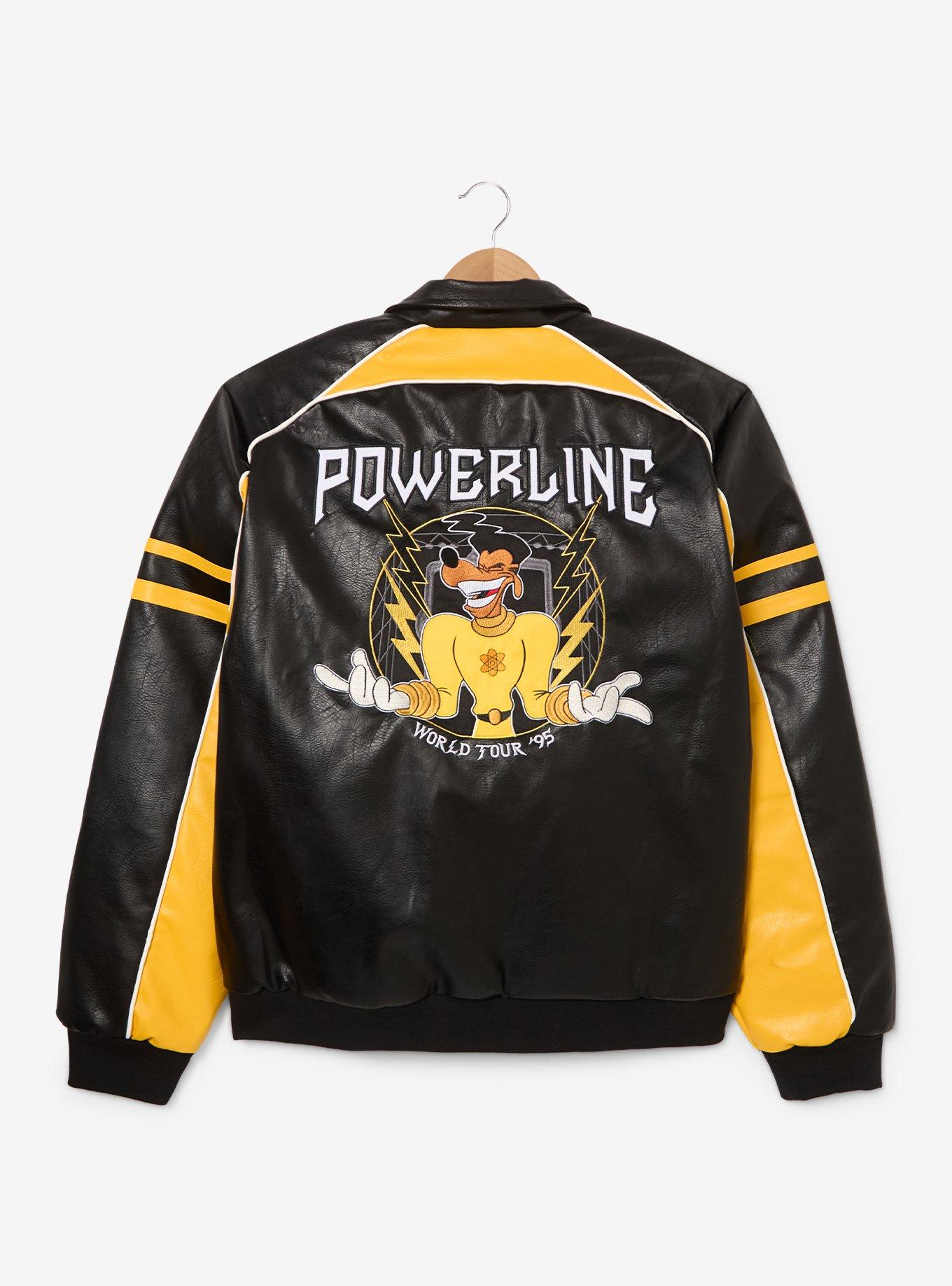 Disney A Goofy Movie Powerline Leather Jacket - BoxLunch Exclusive, BLACK, alternate - view 2