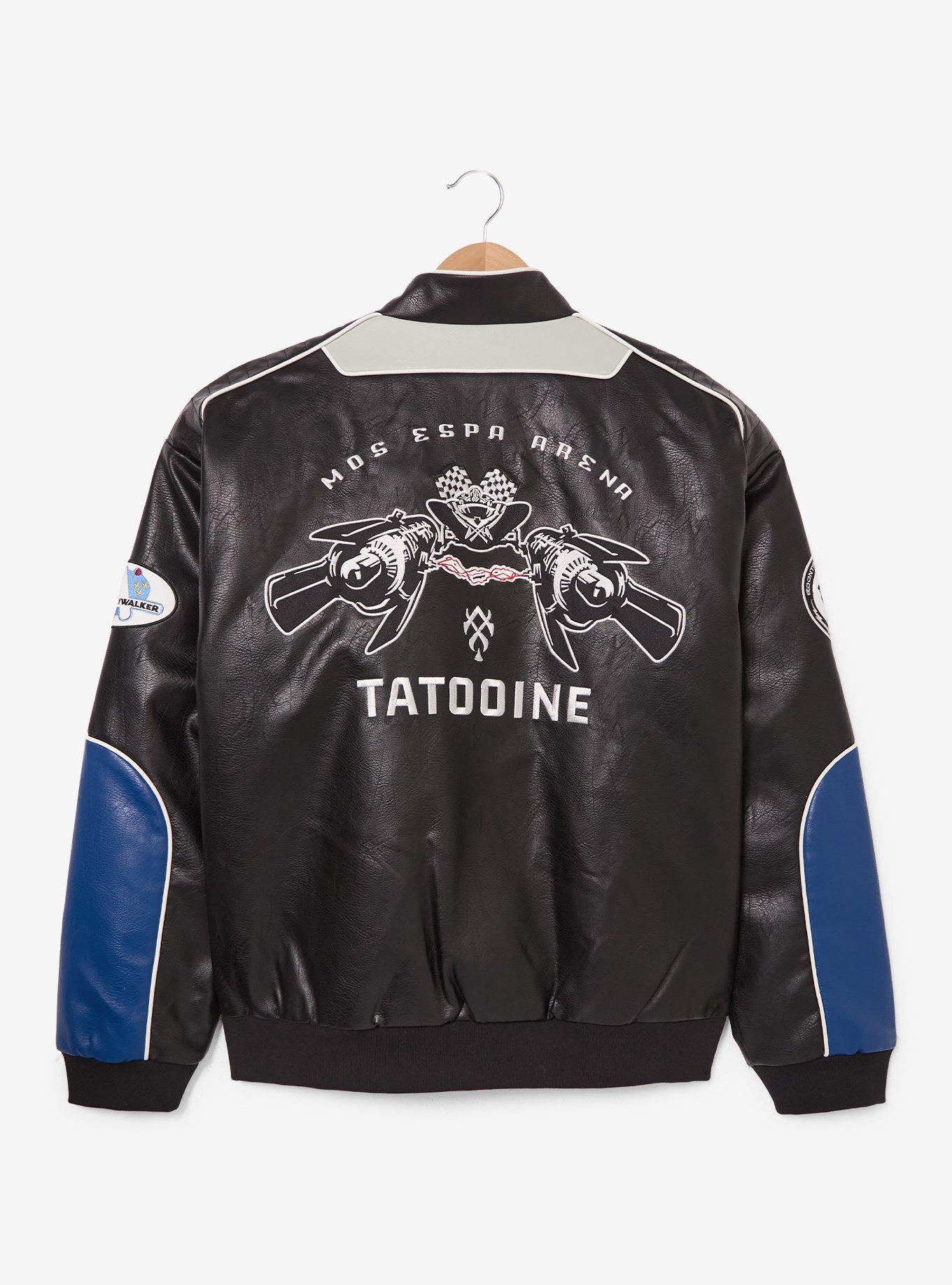 Star Wars Podracing Leather Racing Jacket - BoxLunch Exclusive, BLACK, alternate - view 2