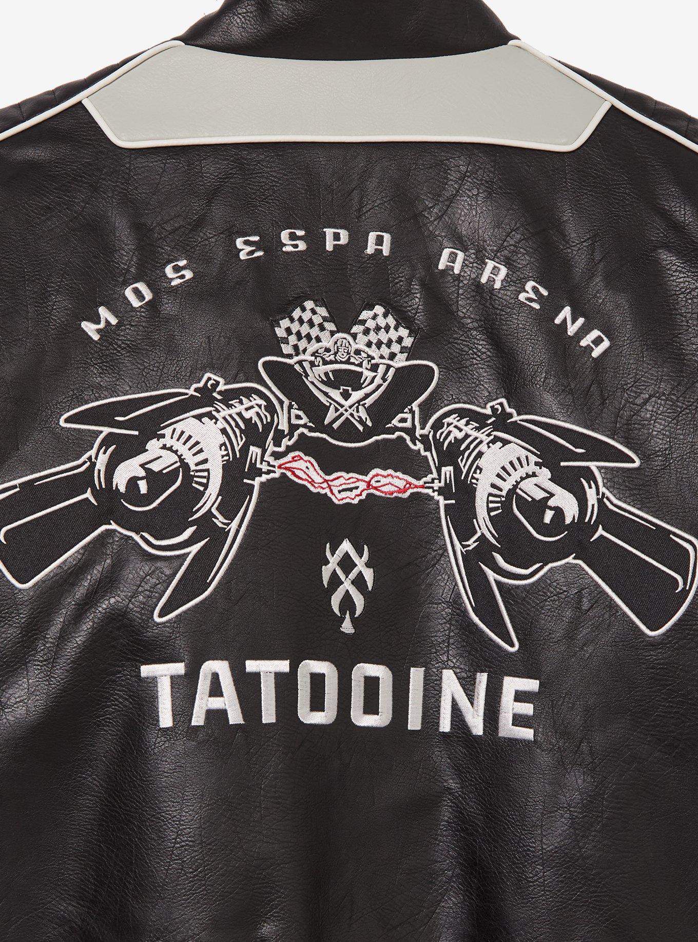 Star Wars Podracing Leather Racing Jacket - BoxLunch Exclusive, BLACK, alternate - view 4