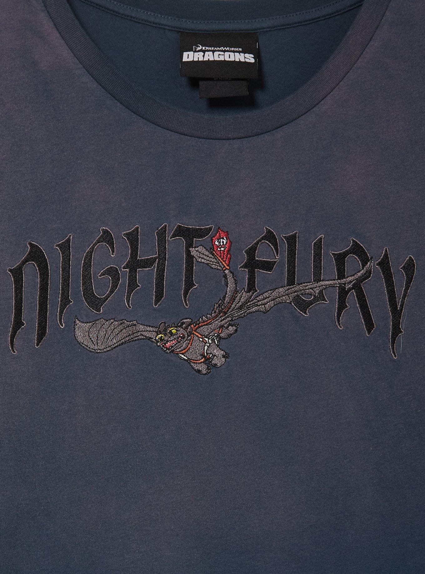 DreamWorks How To Train Your Dragon Night Fury Women's Plus Size T-Shirt - BoxLunch Exclusive, BLACK, alternate - view 2
