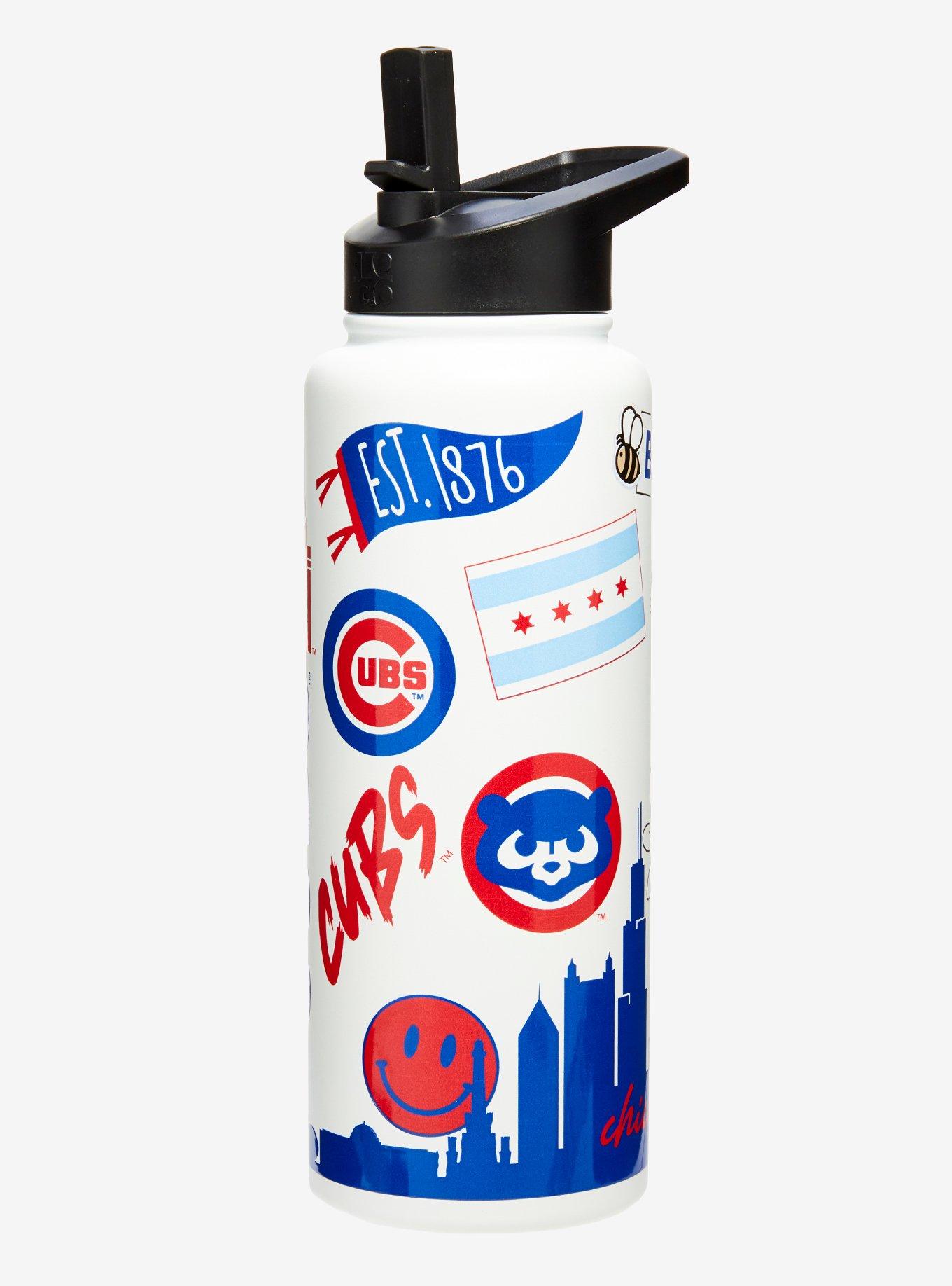 Chicago Cubs Icons Water Bottle, , alternate - view 2