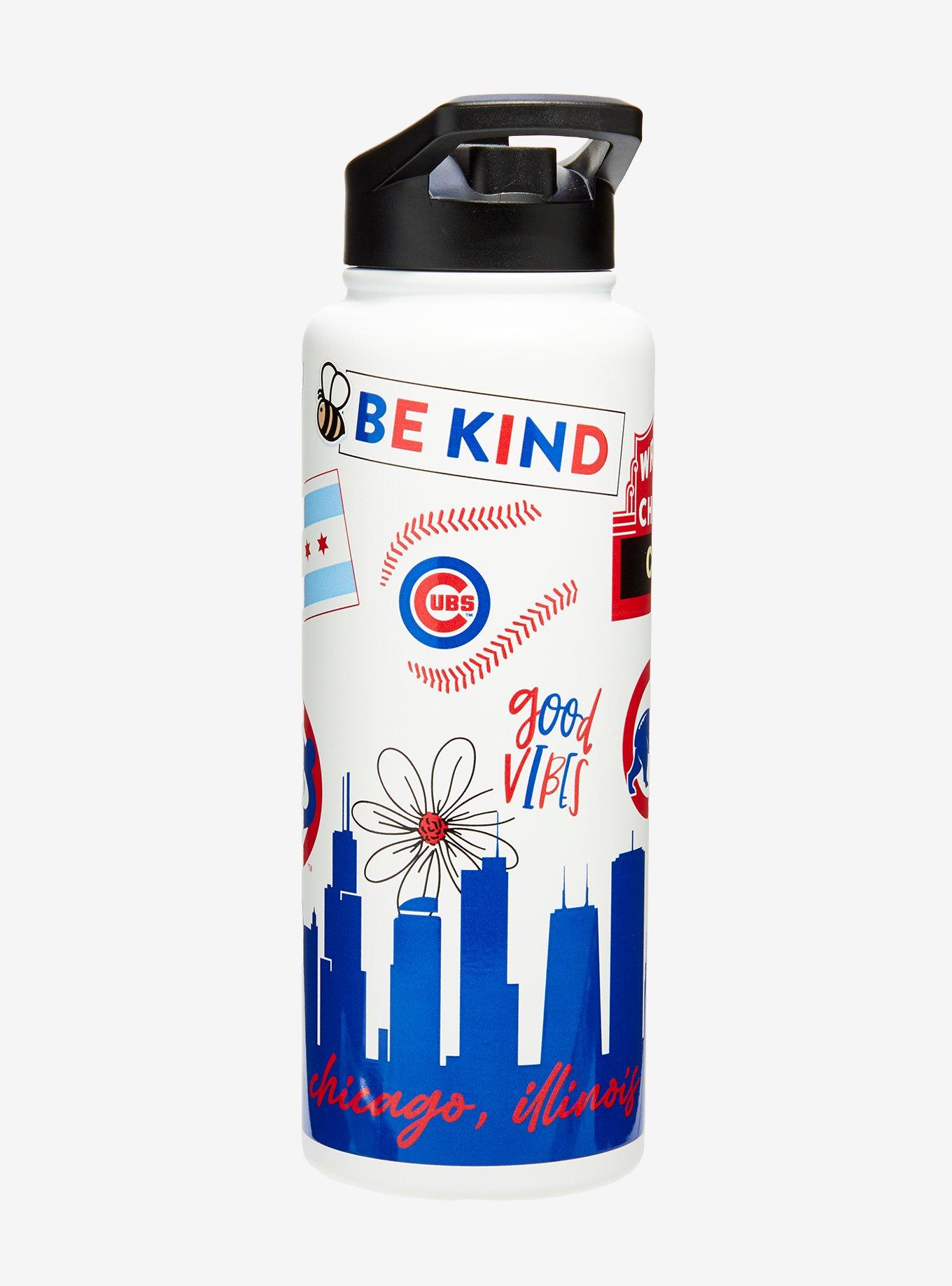 Chicago Cubs Icons Water Bottle, , alternate - view 3