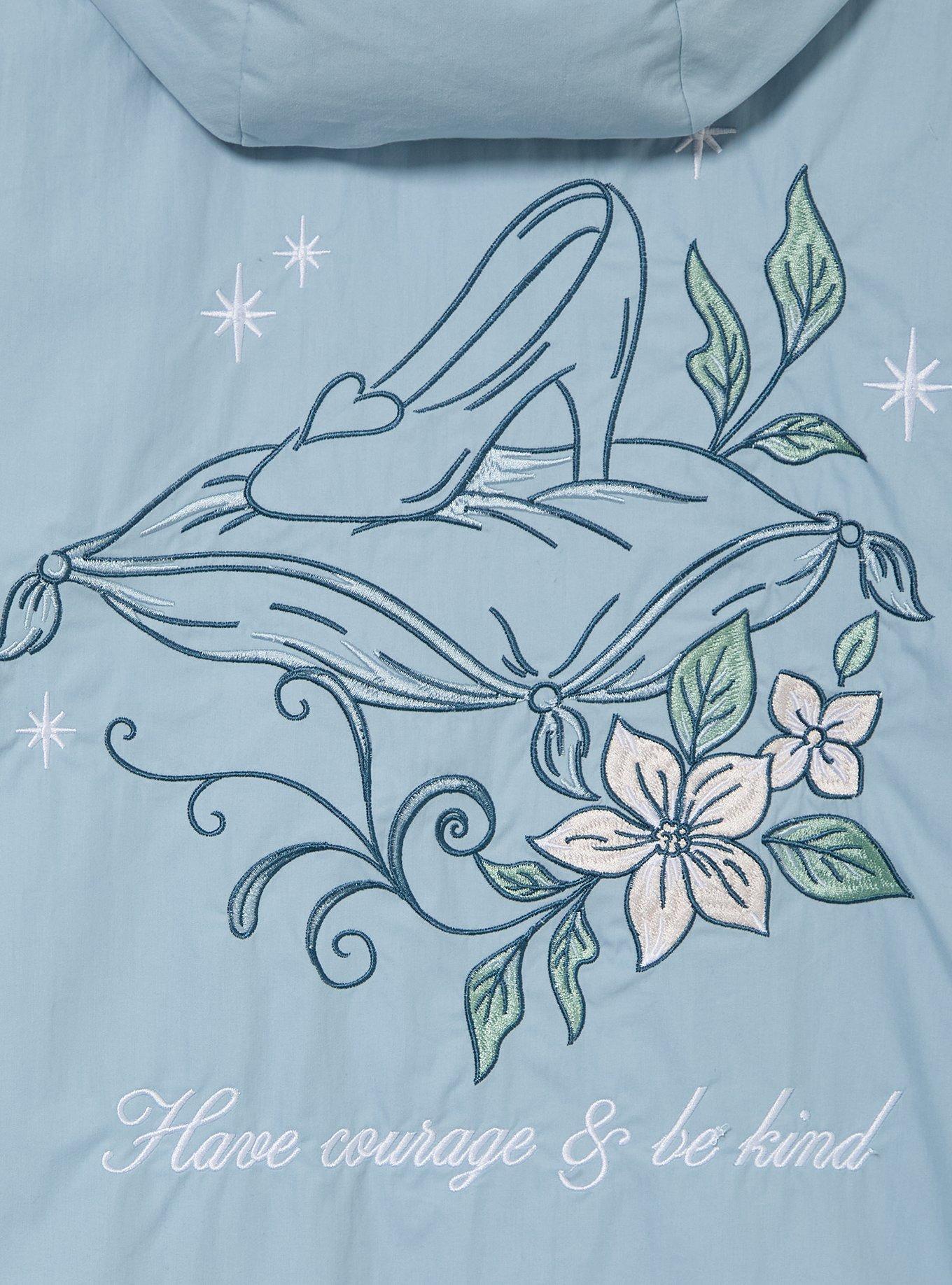 Disney Princess Cinderella Floral Women's Cropped Windbreaker - BoxLunch Exclusive