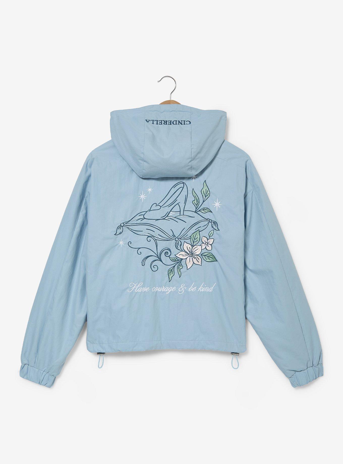 Disney Princess Cinderella Floral Women's Plus Size Cropped Windbreaker - BoxLunch Exclusive, , alternate - view 2
