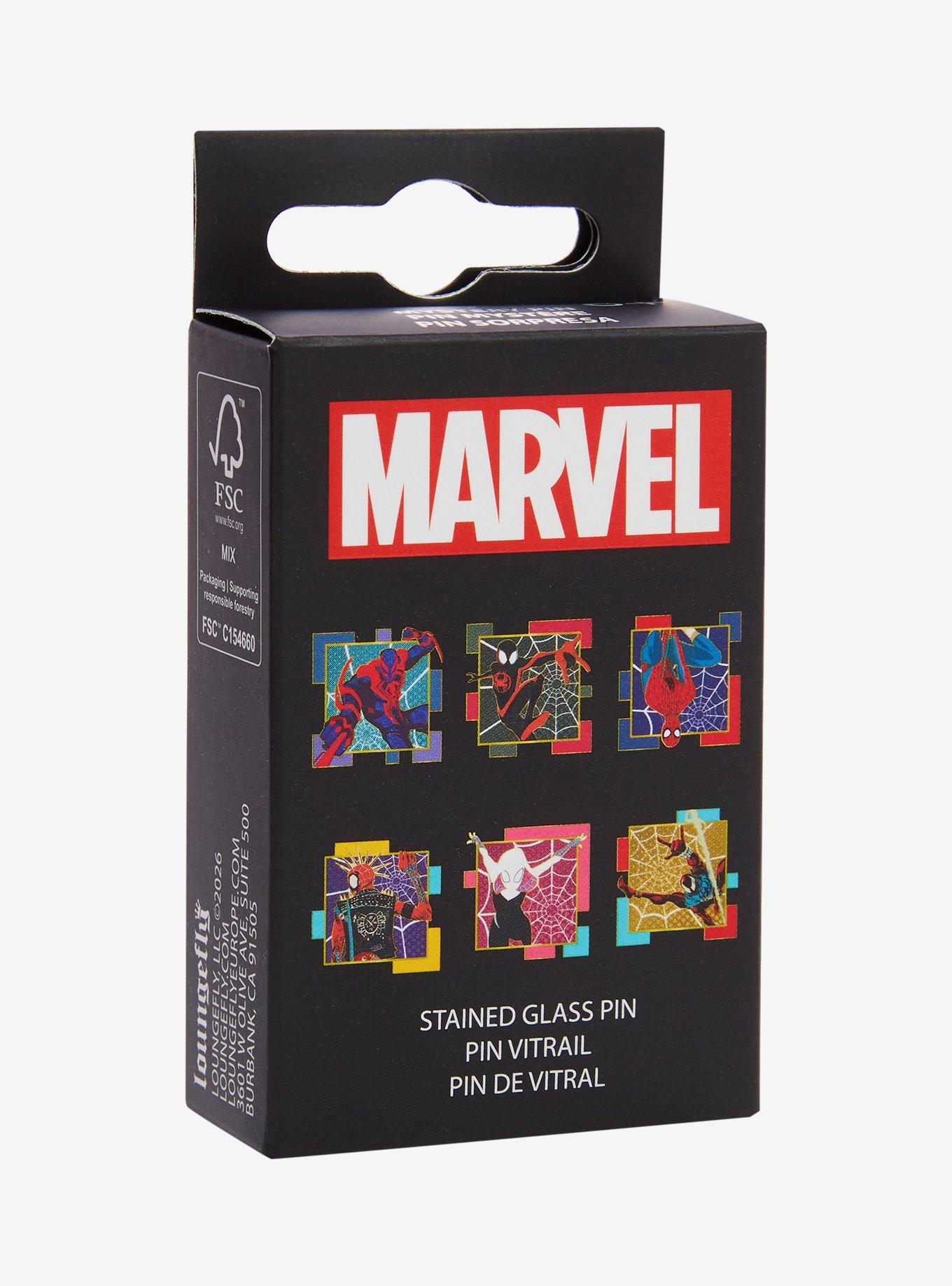 Loungefly Marvel Spider-Man: Across the Spider-Verse Pixel Characters Blind Box Enamel Pin - BoxLunch Exclusive, , alternate - view 2