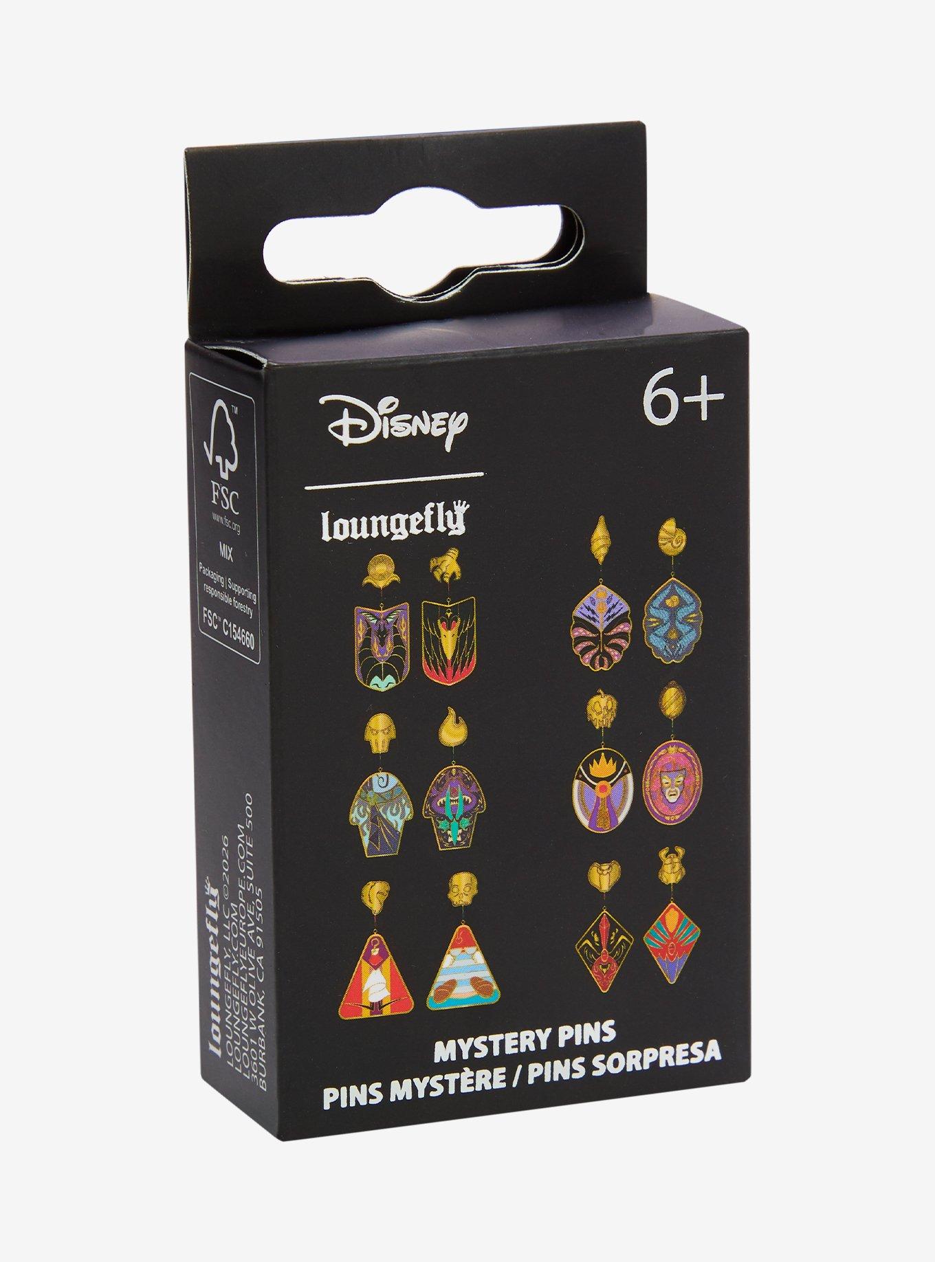 Loungefly Disney Villains Earrings Blind Box Enamel Pin Set - BoxLunch Exclusive, , alternate - view 2