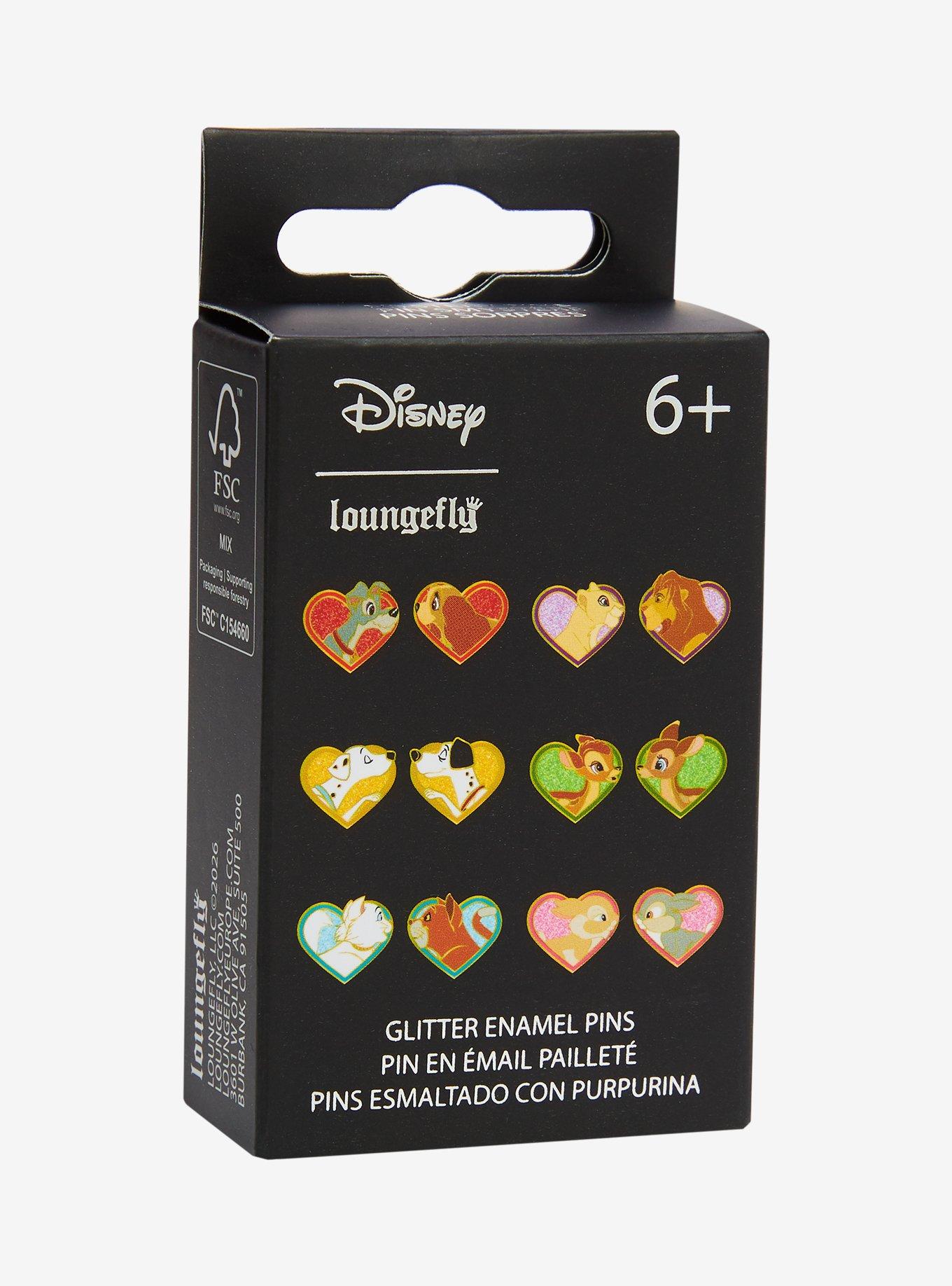 Loungefly Disney Animal Couples Heart Blind Box Enamel Pin Set - BoxLunch Exclsive, , alternate - view 2