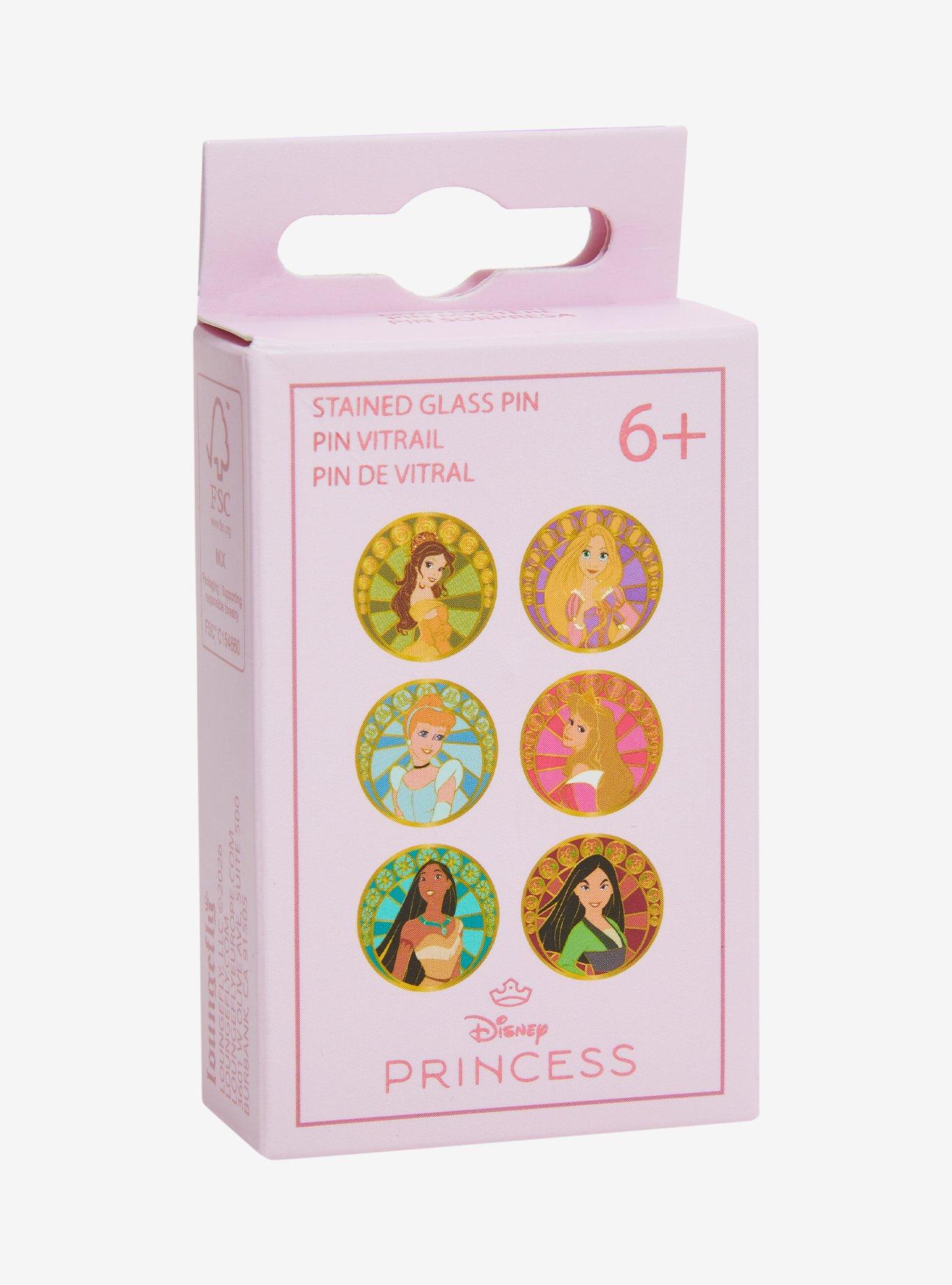 Loungefly Disney Princess Stained Glass Portrait Blind Box Enamel Pin - BoxLunch Exclusive, , alternate - view 2