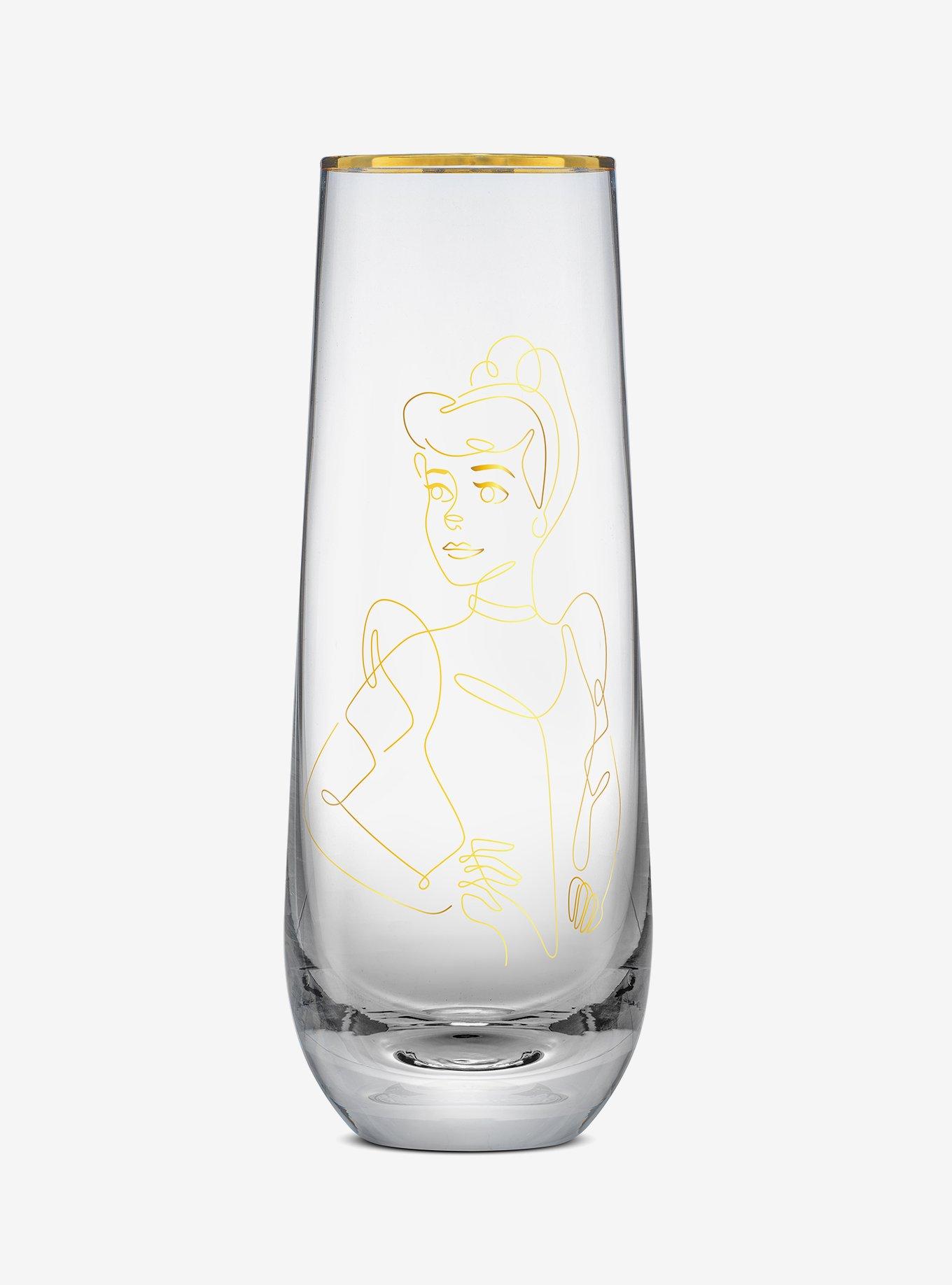 Disney Princess Sketch Stemless Flute Set, , alternate - view 6