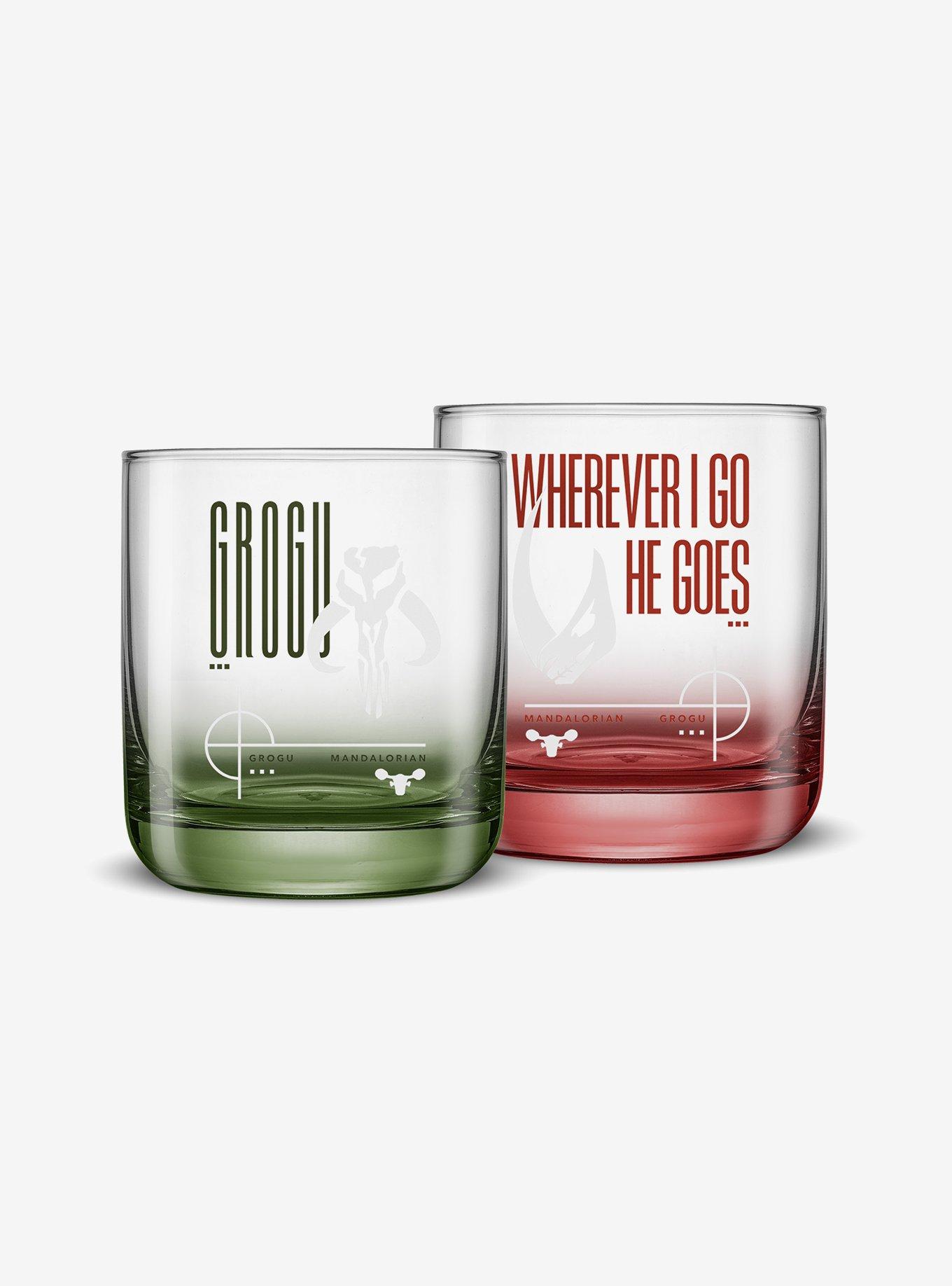 Star Wars The Mandalorian And Grogu Glass Set, , hi-res