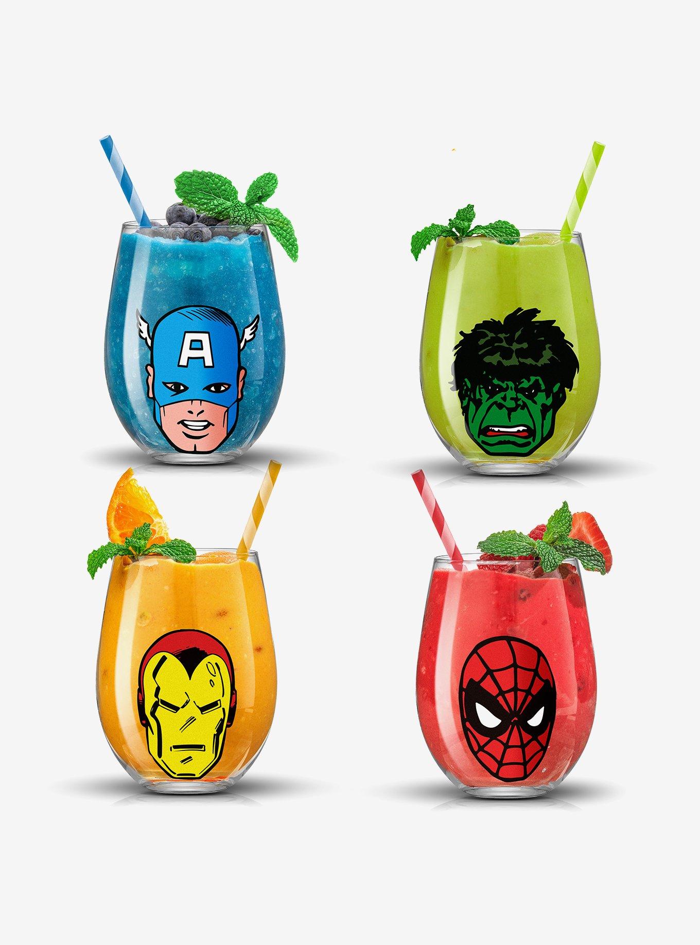 Marvel Heroes Stemless Glass Set, , hi-res