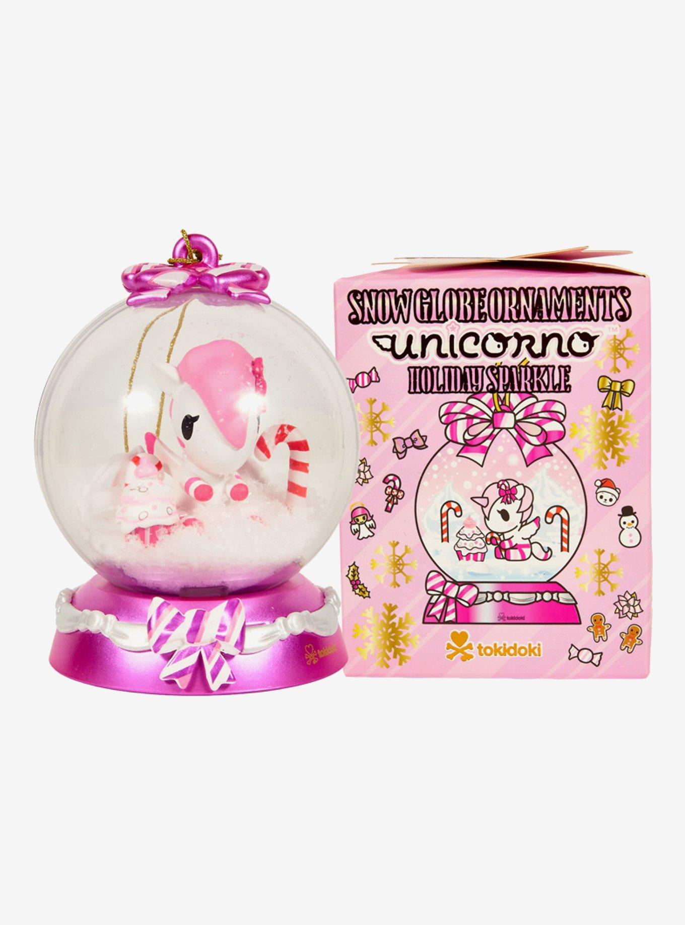 tokidoki Unicorno Holiday Sparkle Blind Box Snow Globe Ornament, , alternate - view 2
