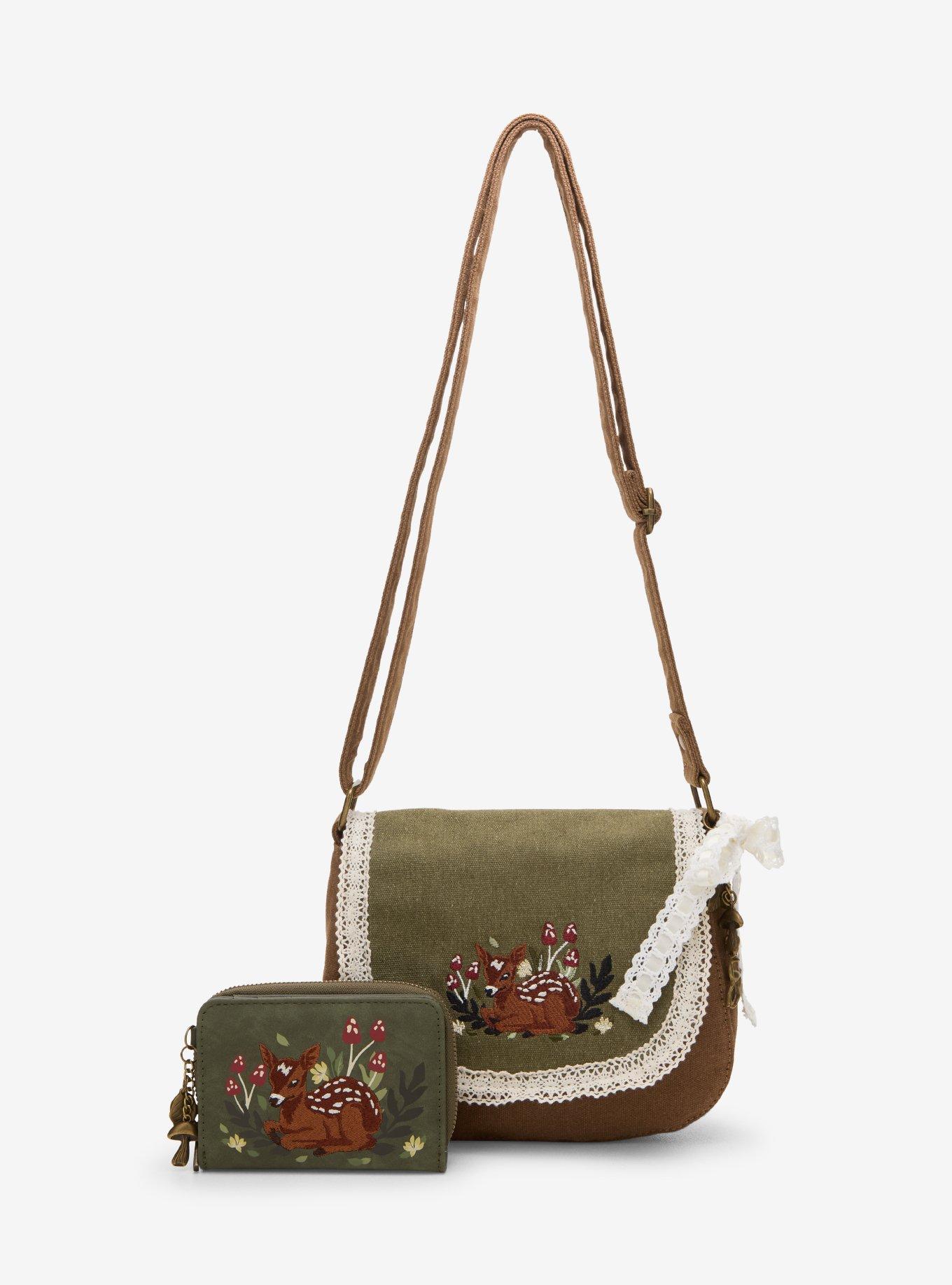 Cottage Embroidered Doe Lace Crossbody Bag, , alternate - view 5
