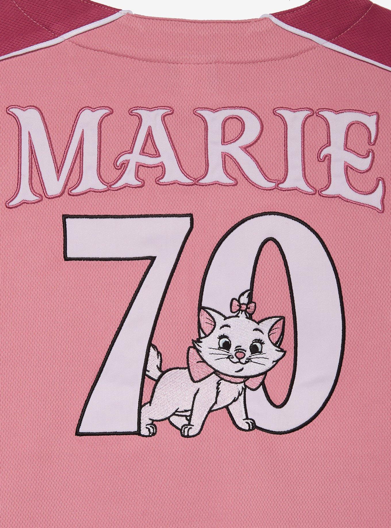 Disney The Aristocats Marie Women's Plus Size Cropped Baseball Jersey - BoxLunch Exclusive, , alternate - view 4