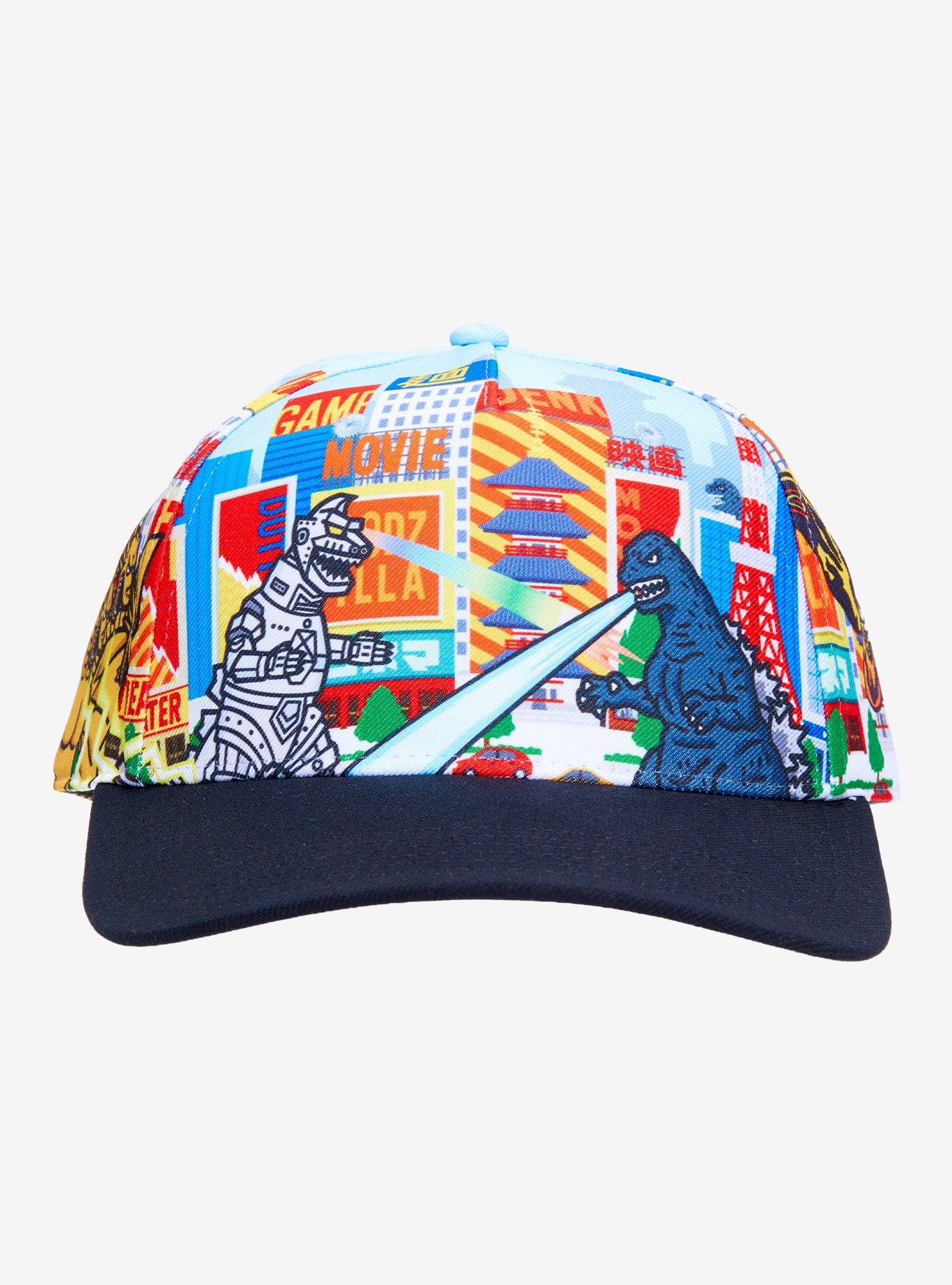 Godzilla City Snapback Hat, , hi-res