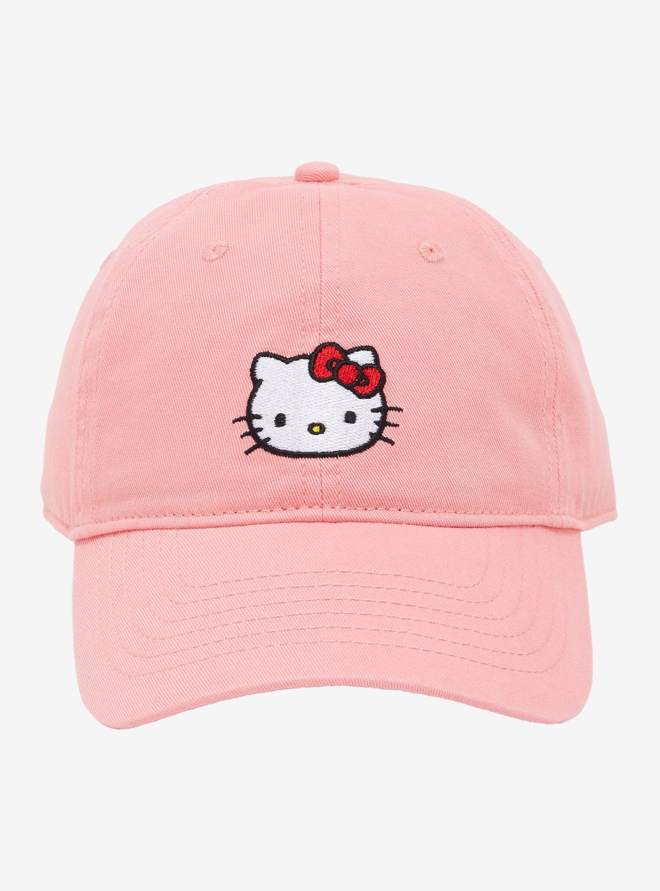Hello Kitty Embroidered Face Dad Cap, , hi-res