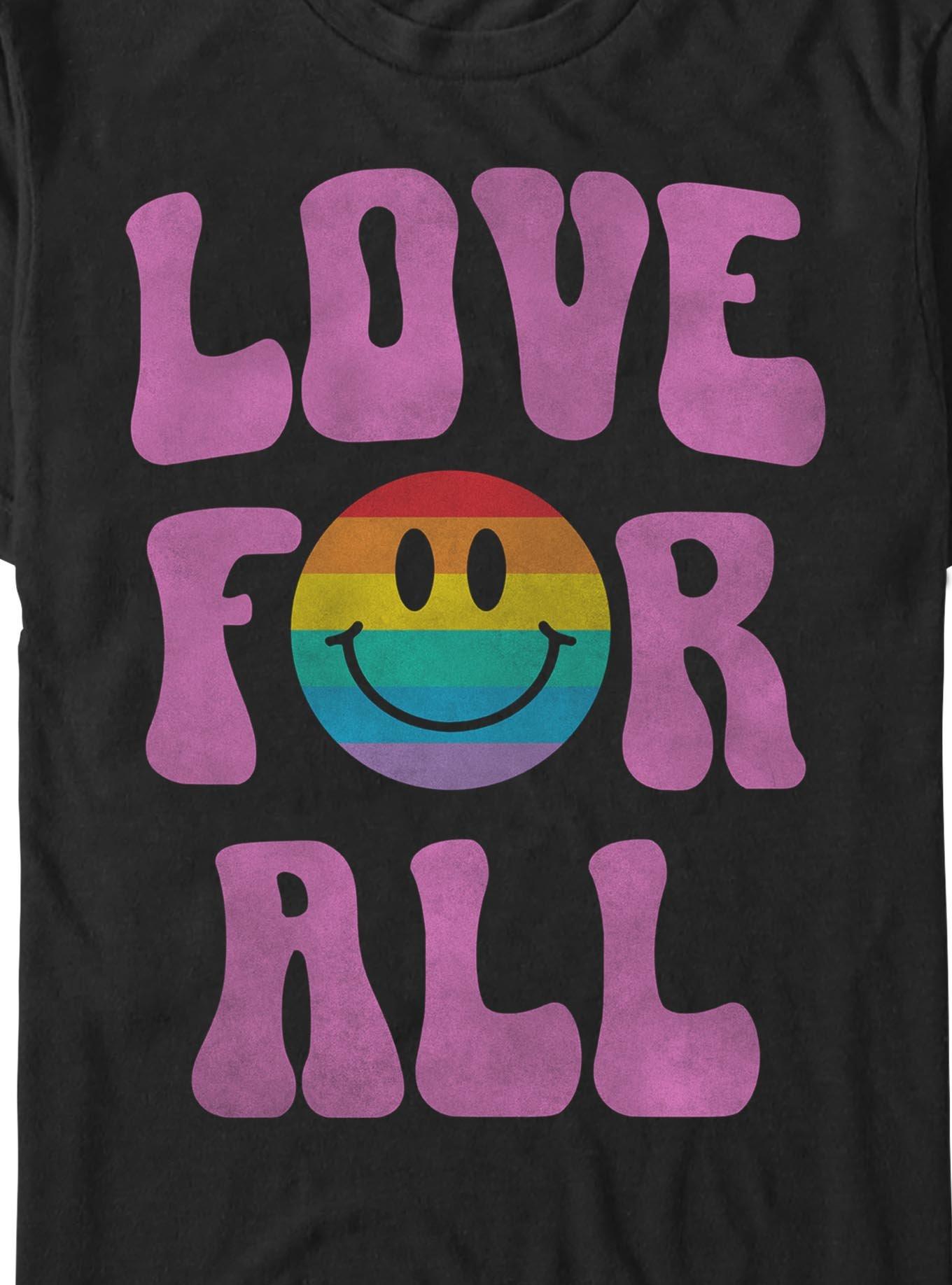 Love For All Pride T-Shirt, BLACK, alternate - view 2