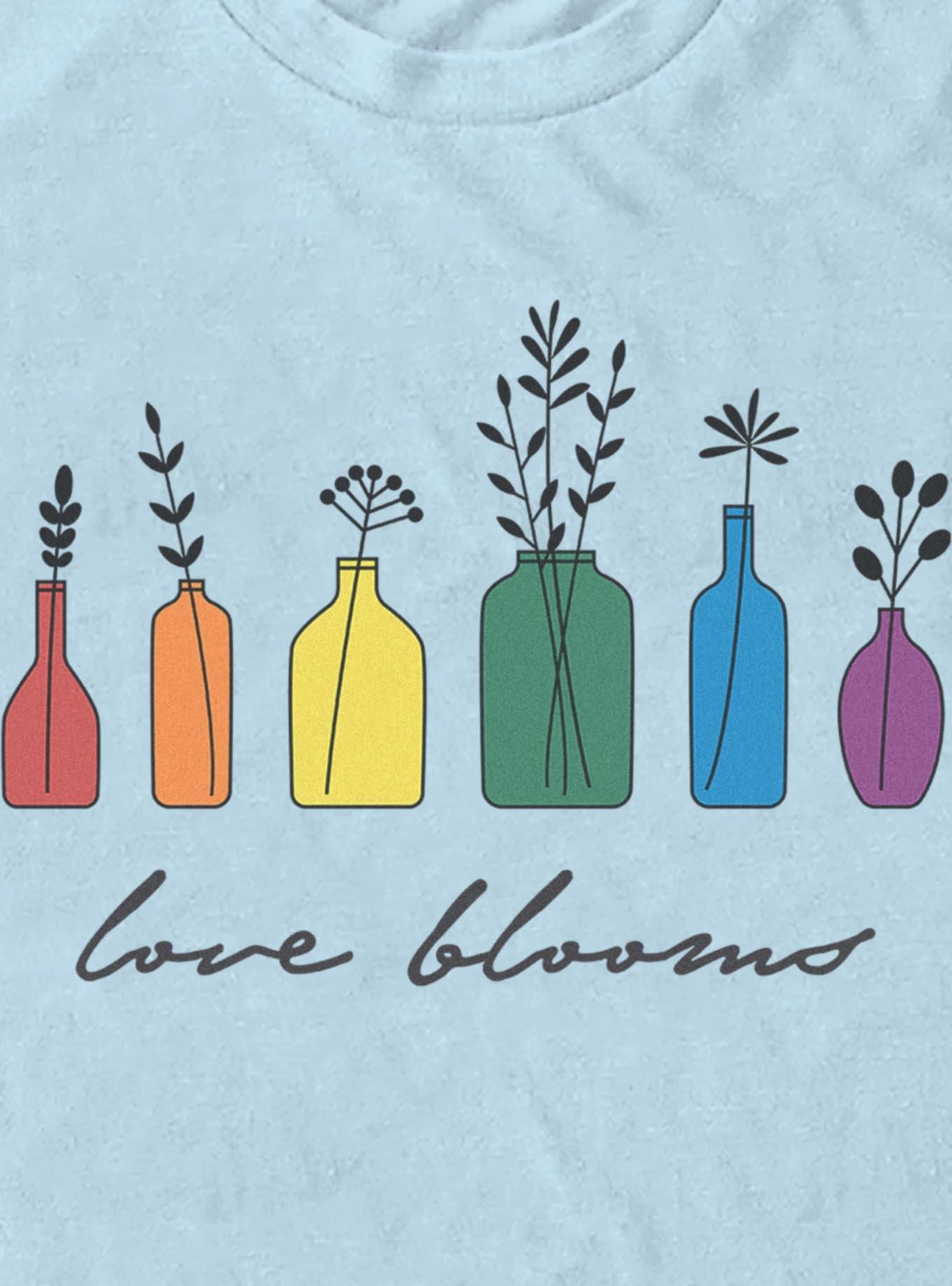 Love Blooms Pride T-Shirt, LT BLUE, alternate - view 2