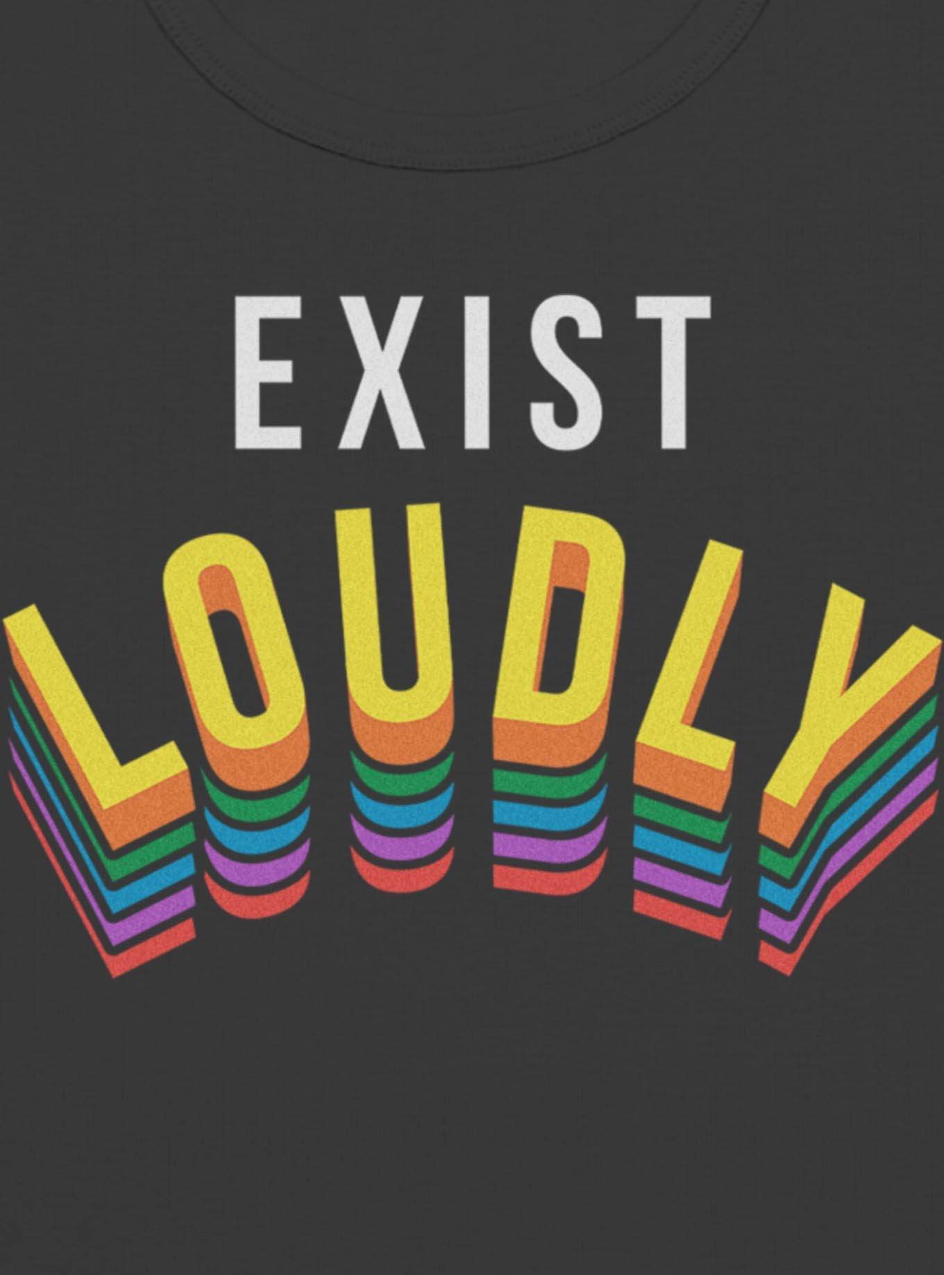 Exist Loudly Girls Baby T-Shirt, BLACK, alternate - view 2