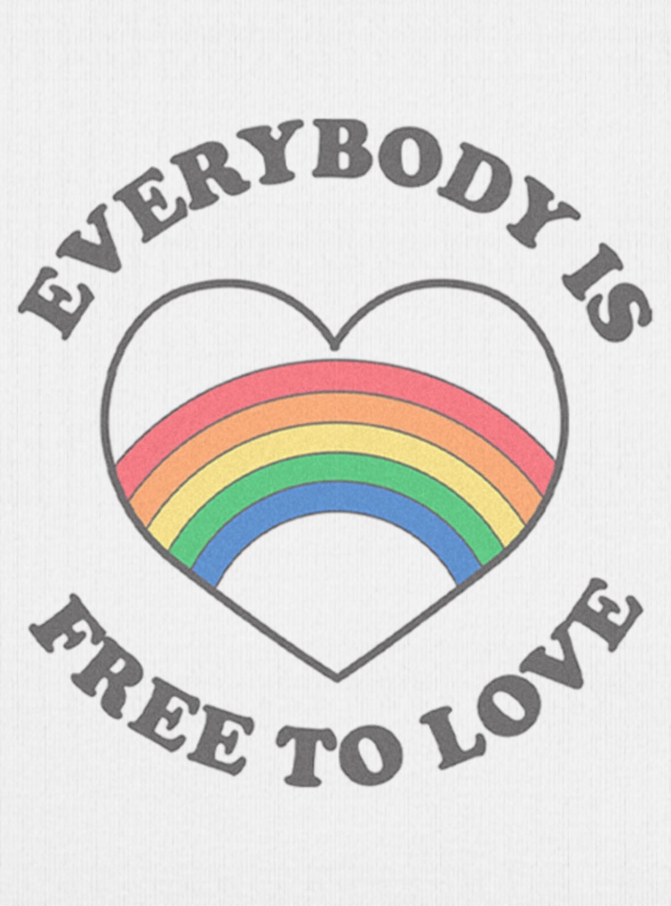 Everyone Is Free To Love Girls Baby T-Shirt, , hi-res