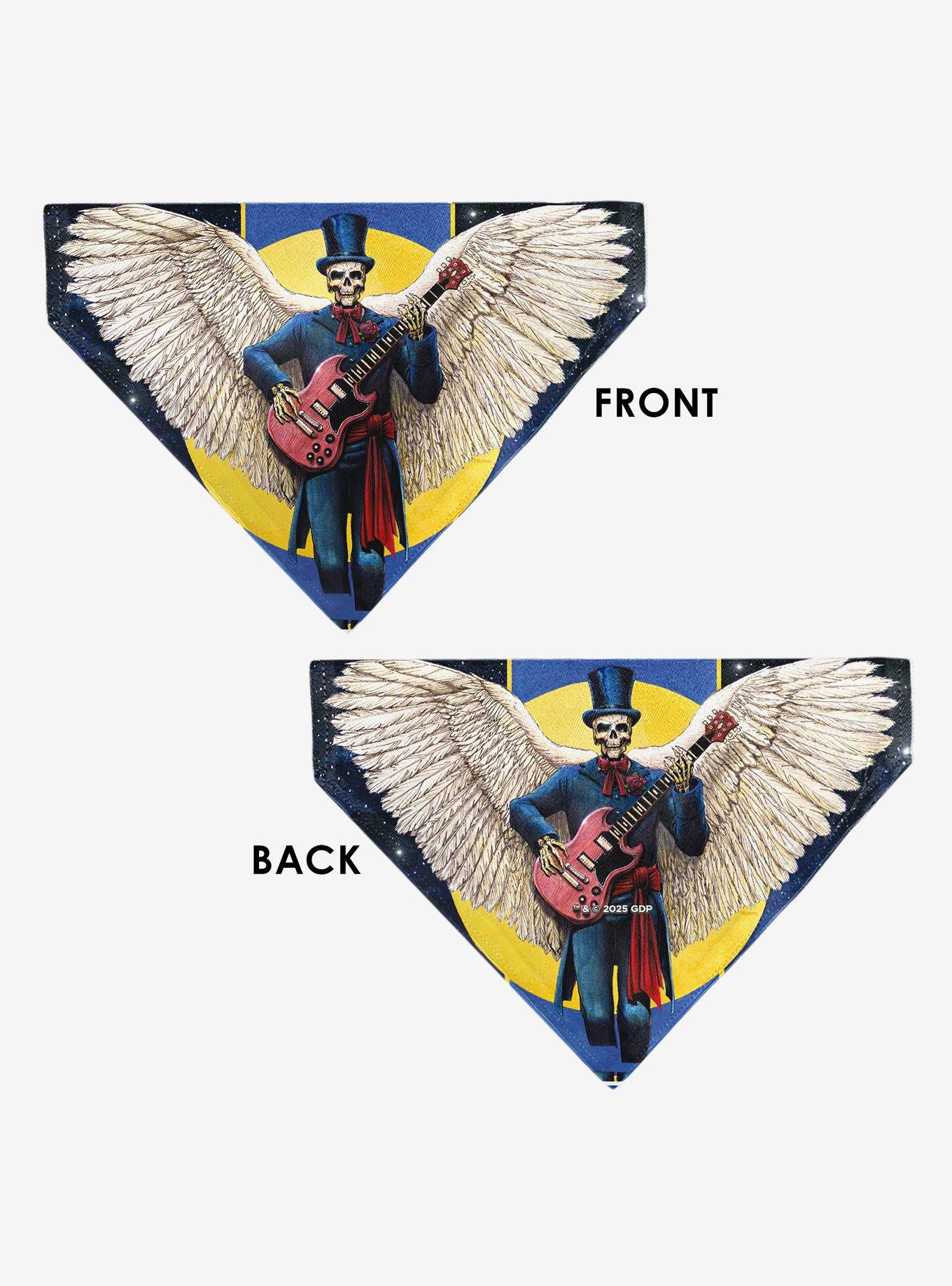 Grateful Dead Daves Picks Vol. 6 SF & St Louis Skeleton Slip On Collar Pet Bandana - Bandana Only, , alternate