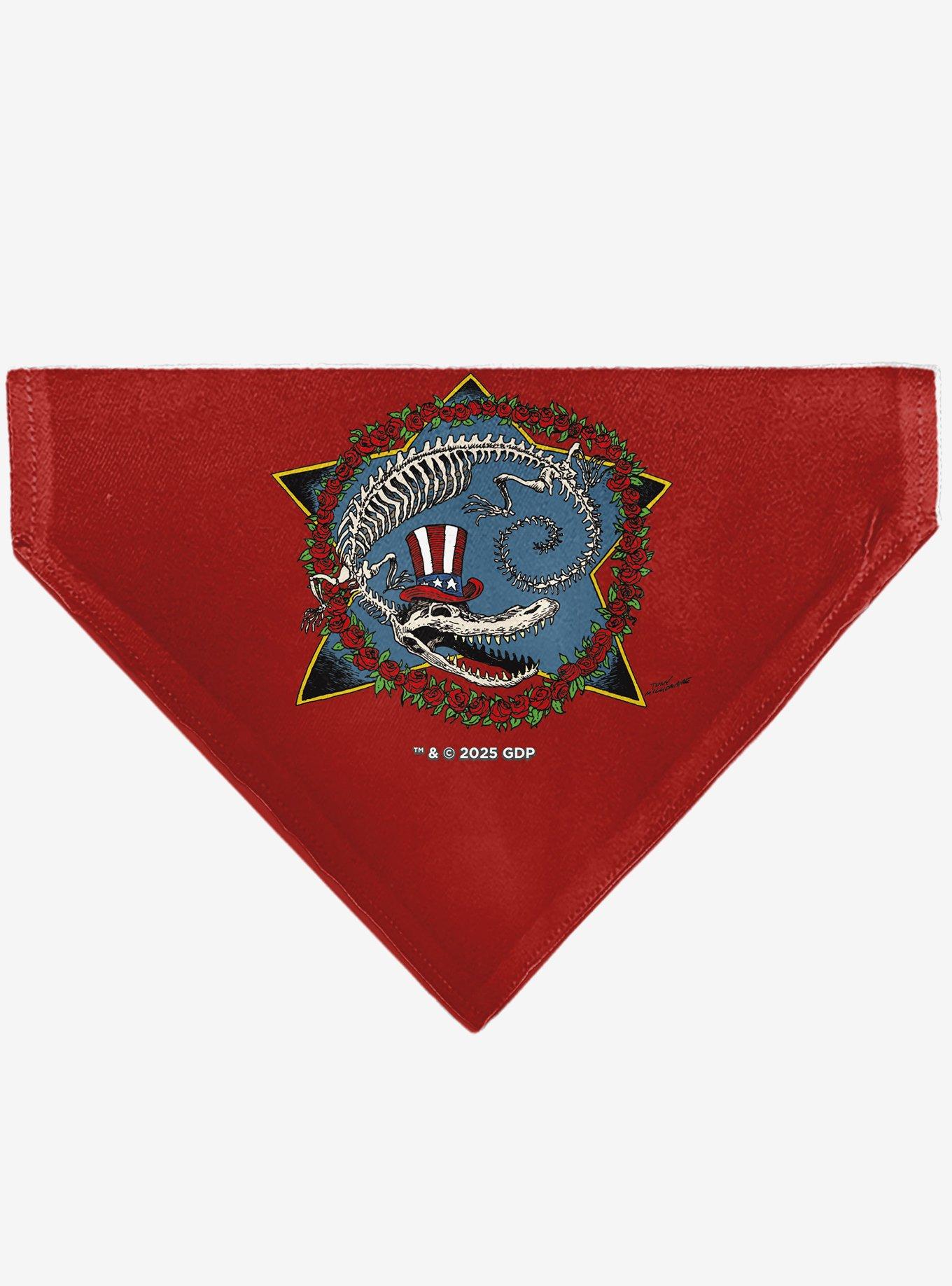 Grateful Dead Daves Picks Volume Ten Alligator Bonus Art Slip On Collar Pet Bandana - Bandana Only, , hi-res