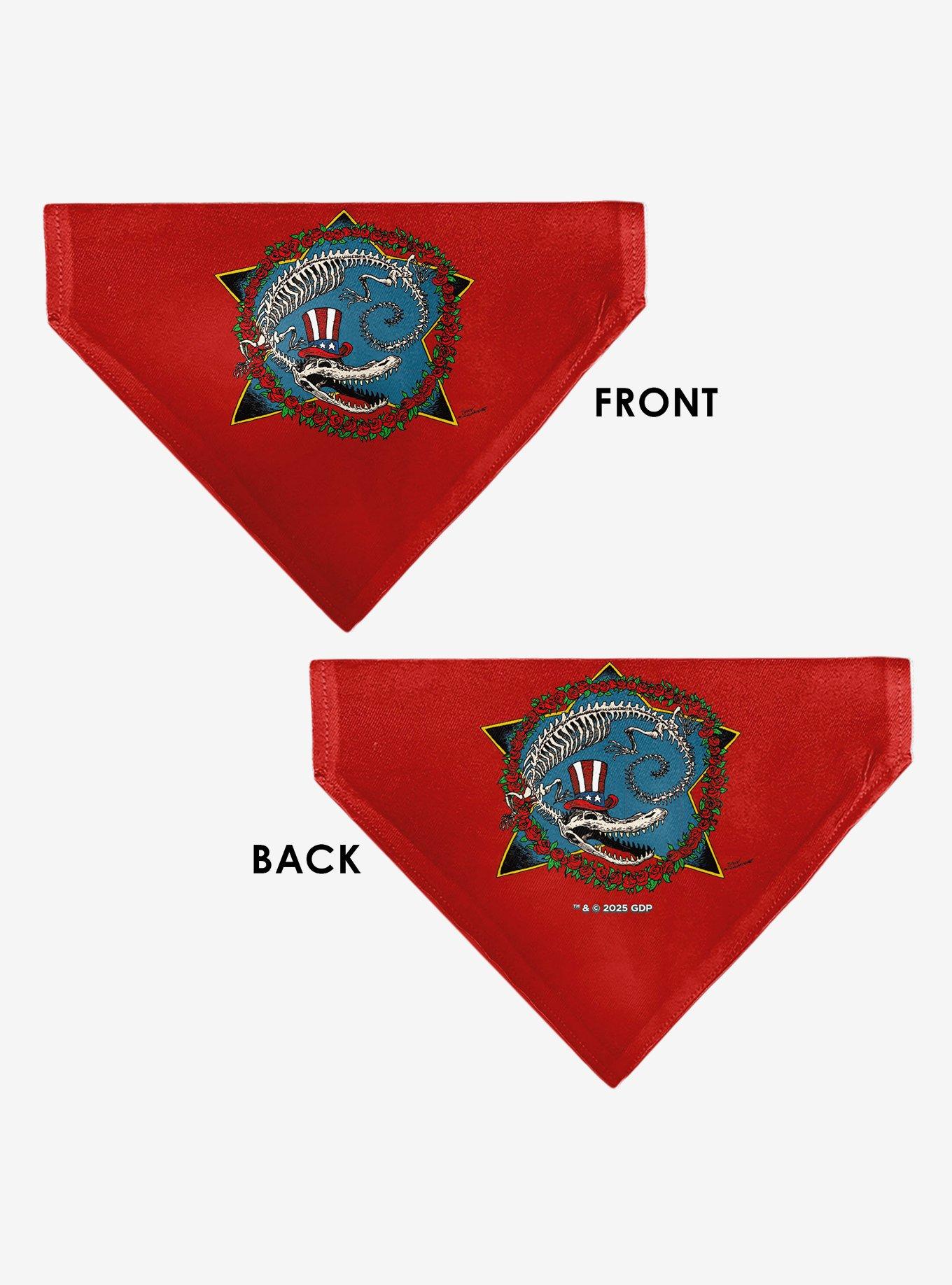 Grateful Dead Daves Picks Volume Ten Alligator Bonus Art Slip On Collar Pet Bandana - Bandana Only, , alternate