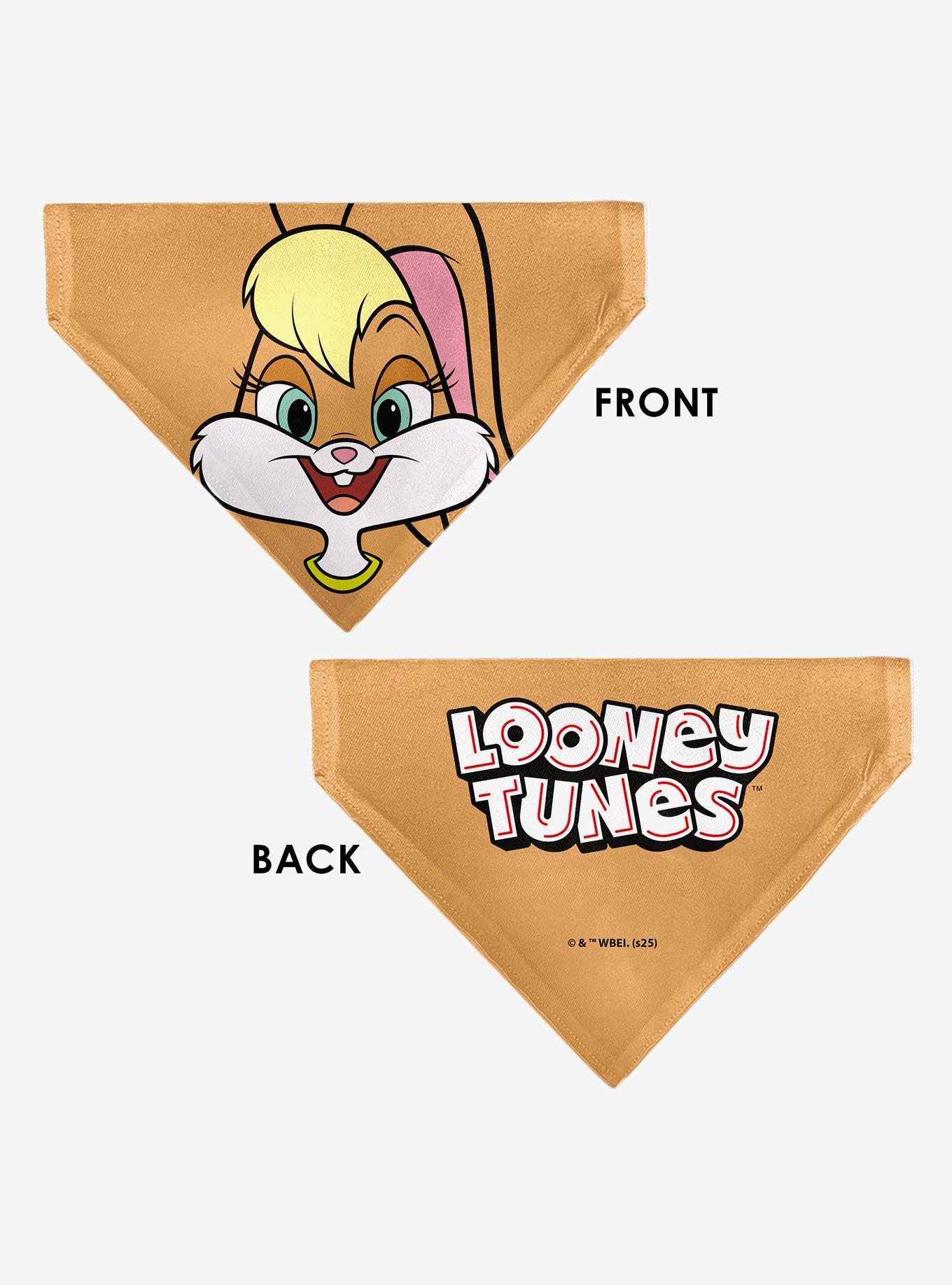 Looney Tunes Lola Bunny Face Close Up Slip On Collar Pet Bandana - Bandana Only, , alternate