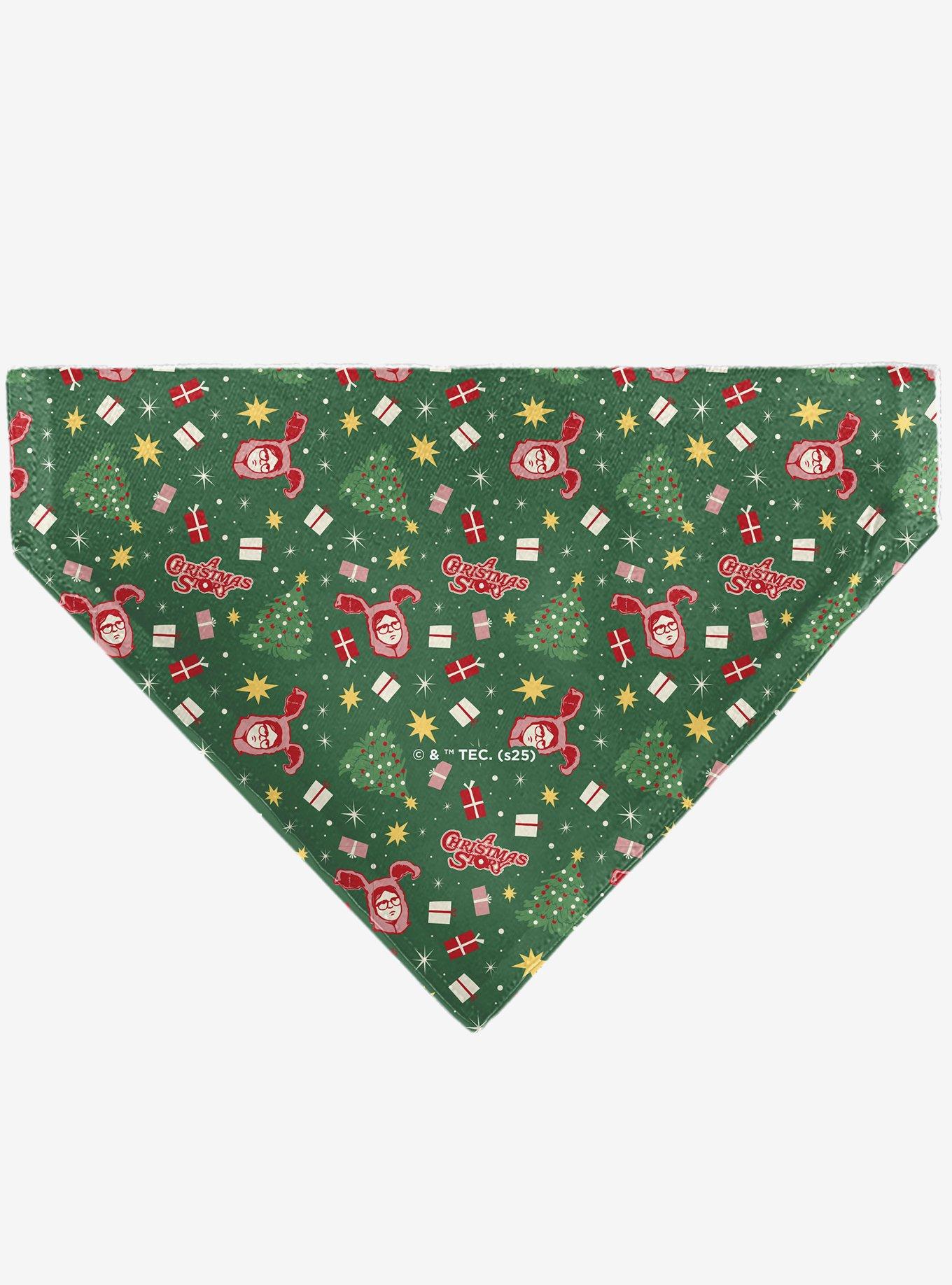 A Christmas Story Icons Title Collage Slip On Collar Pet Bandana - Bandana Only, , hi-res
