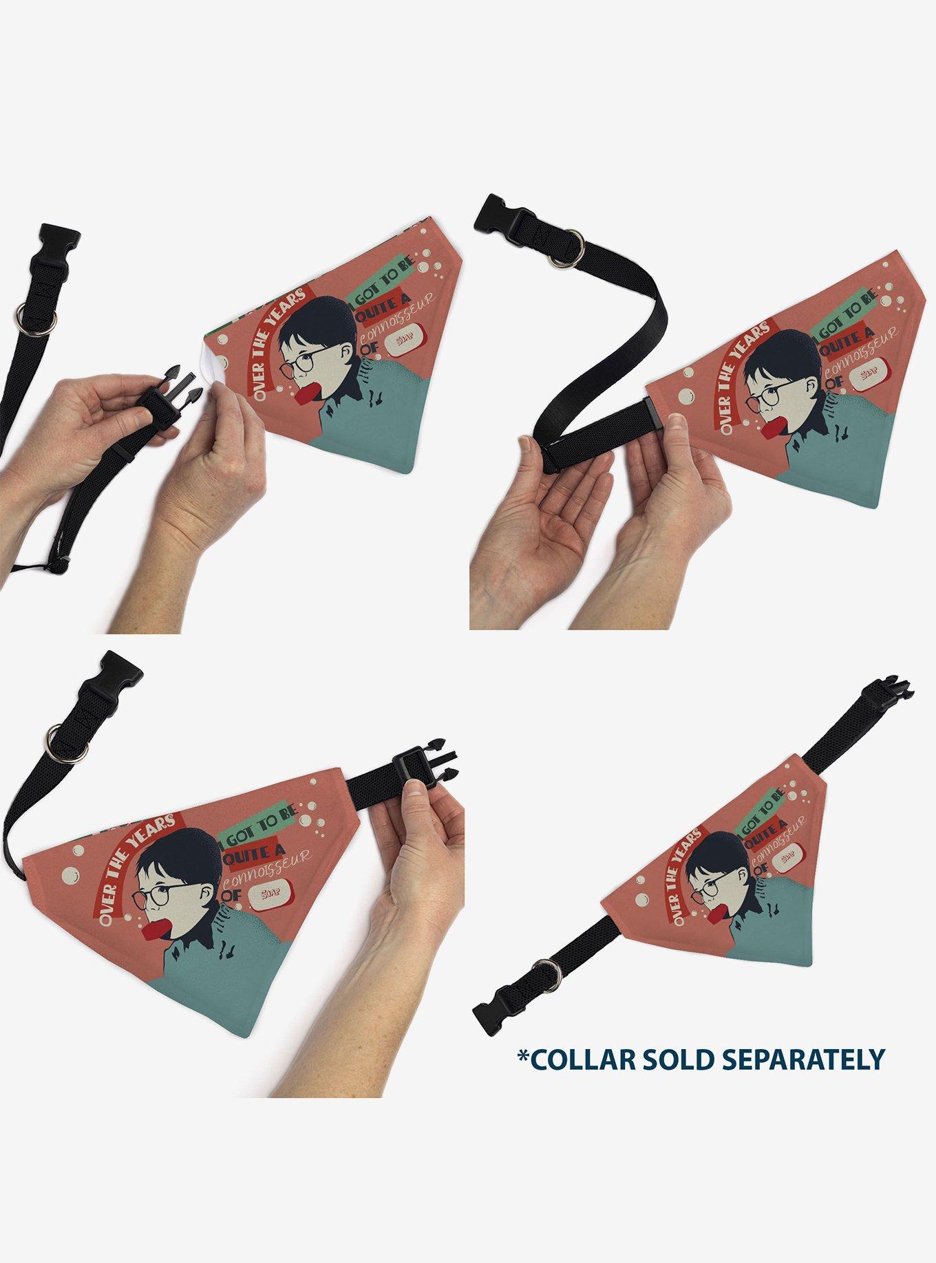 A Christmas Story Icons Title Collage Slip On Collar Pet Bandana - Bandana Only, , alternate - view 6