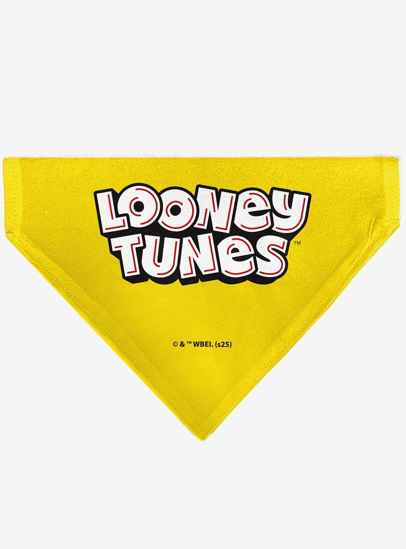 Looney Tunes Tweety Bird Face Close Up Slip On Collar Pet Bandana - Bandana Only, , hi-res