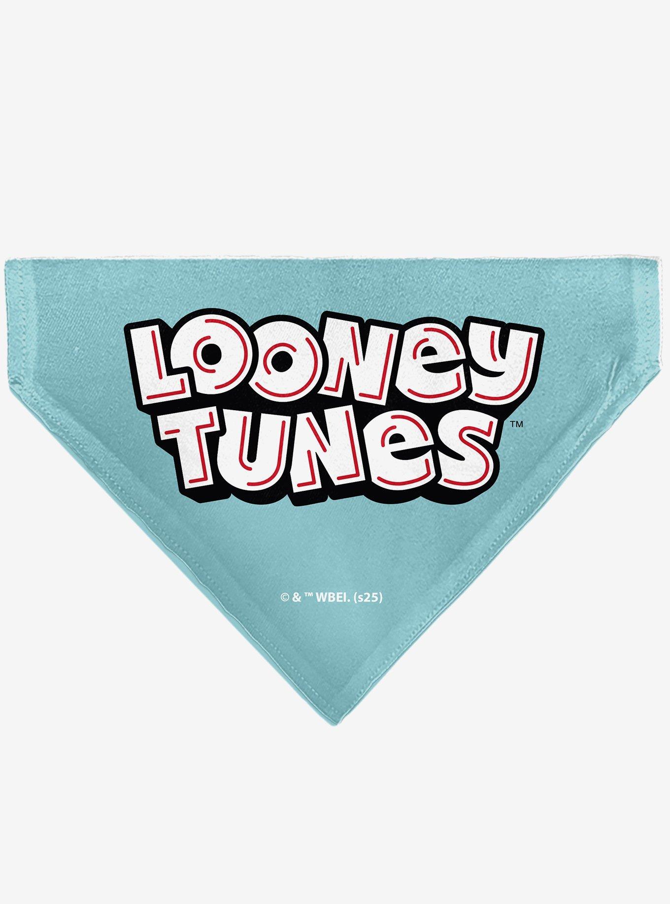 Looney Tunes Taz Tasmanian Devil Crazy In Love Heart Logo Slip On Collar Pet Bandana - Bandana Only, , hi-res