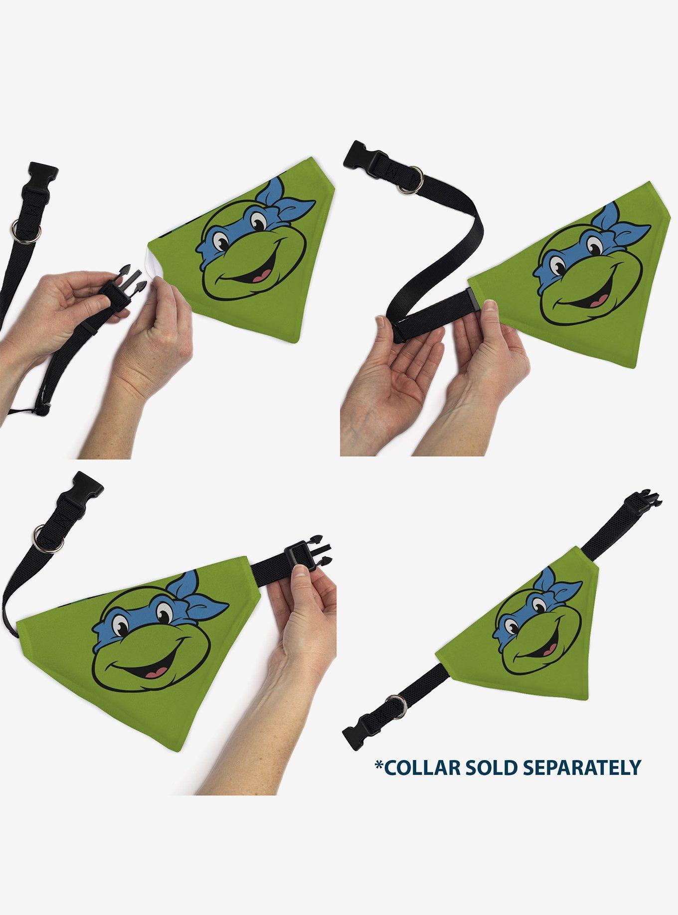 Teenage Mutant Ninja Turtles Leonardo Turtle Shell Slip On Collar Pet Bandana - Bandana Only, , alternate - view 6