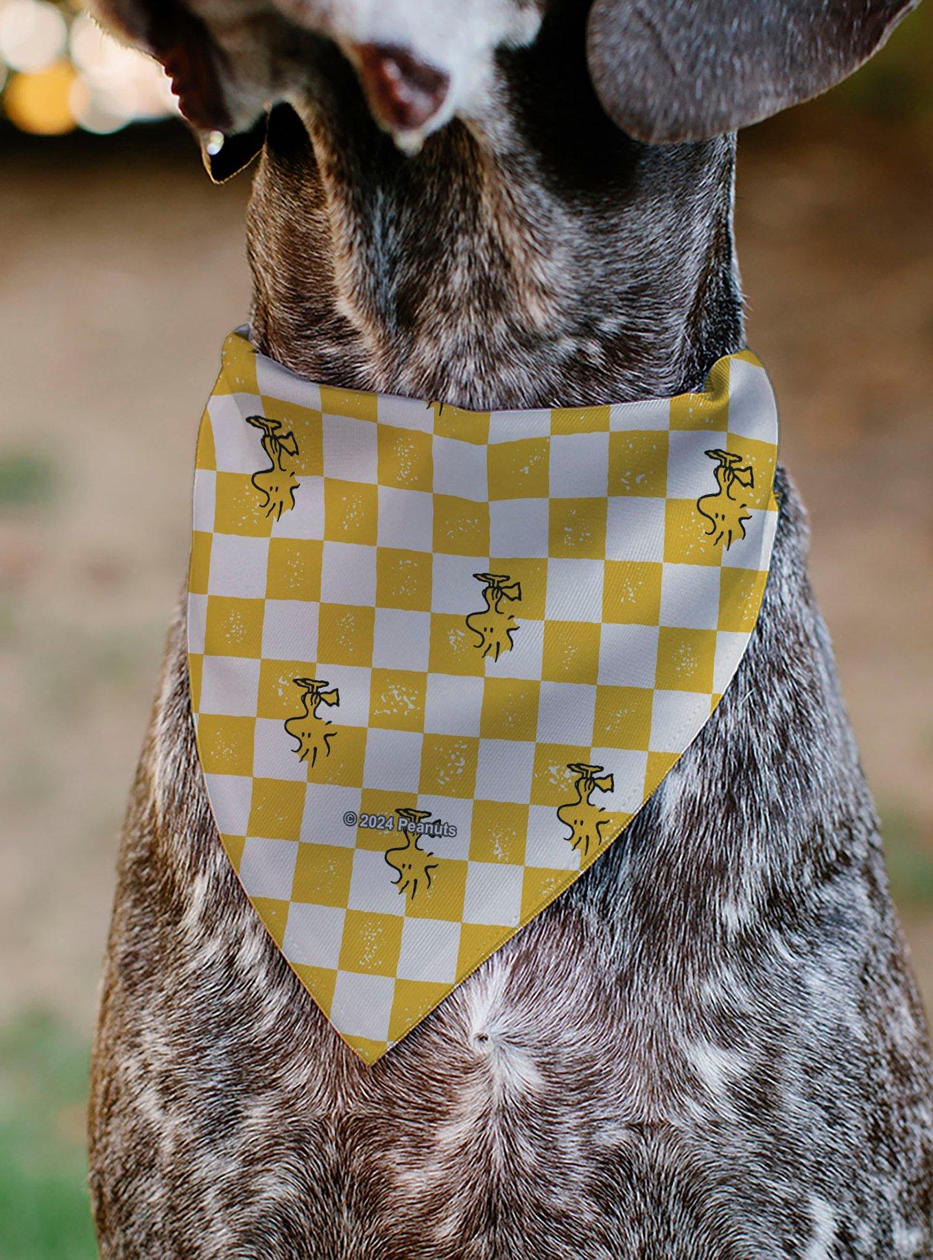 Peanuts Woodstock Pose Checker Slip On Collar Pet Bandana - Bandana Only, , alternate - view 5
