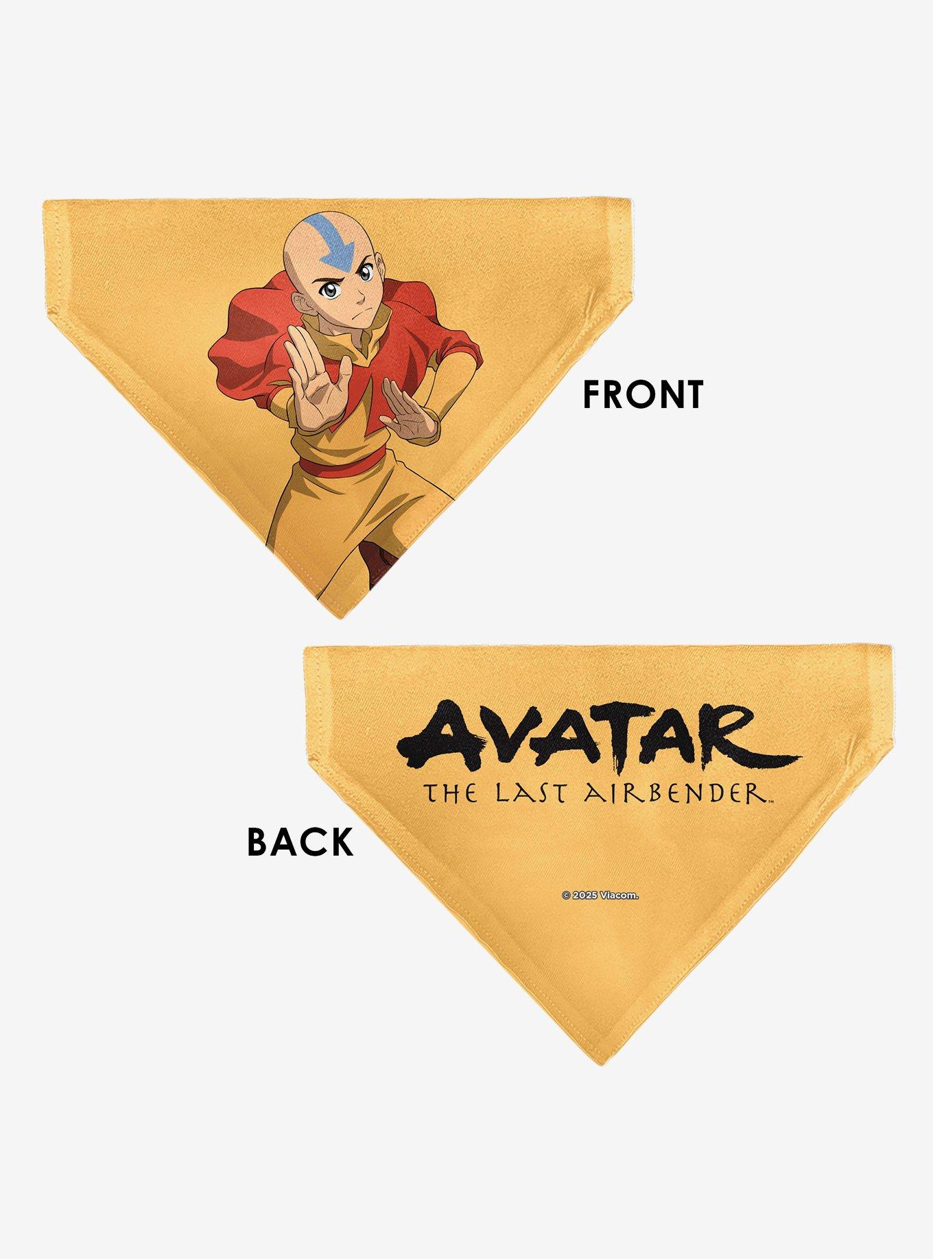 Avatar: The Last Airbender Action Pose Title Slip On Collar Pet Bandana - Bandana Only, , alternate