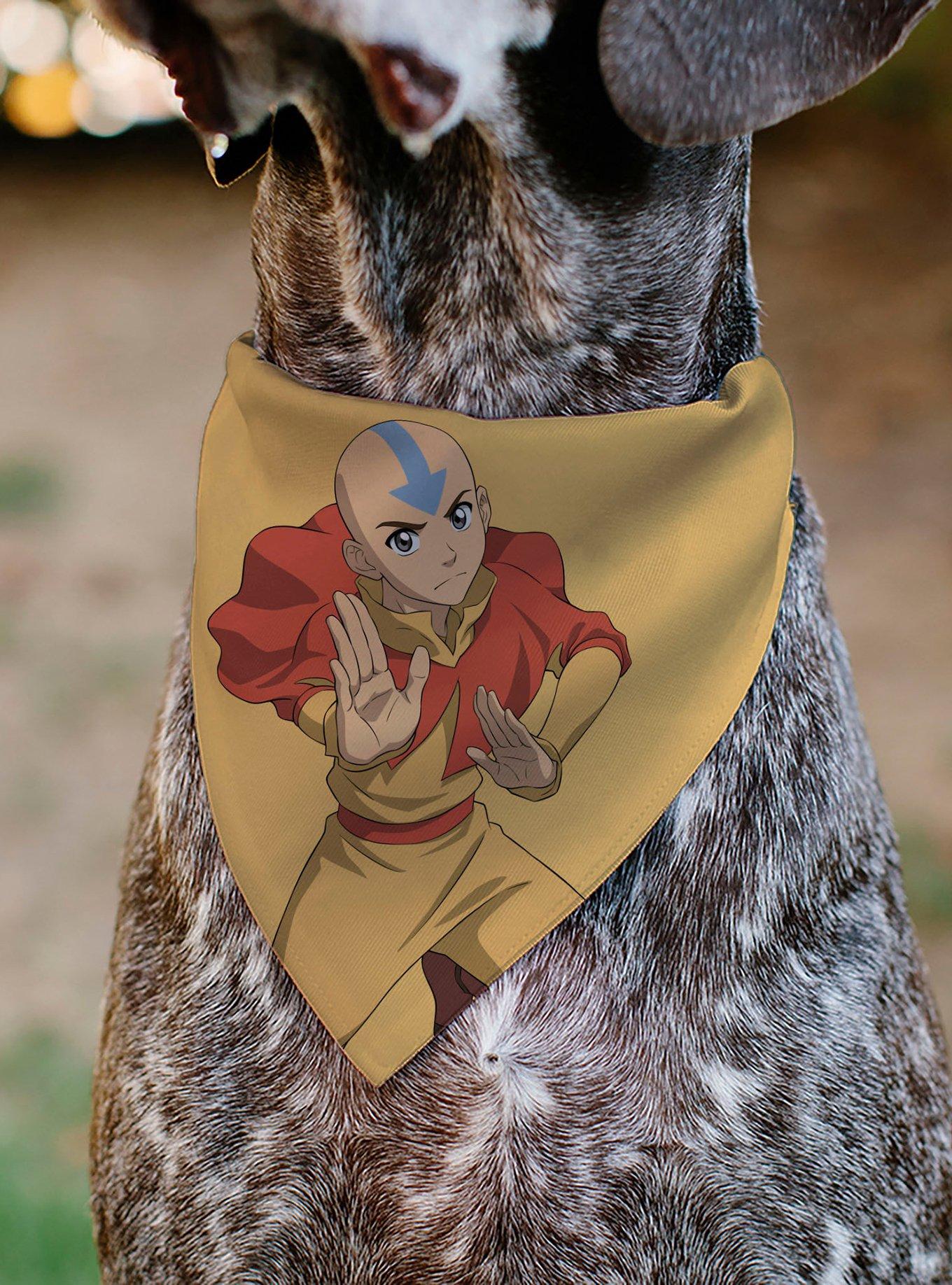 Avatar: The Last Airbender Action Pose Title Slip On Collar Pet Bandana - Bandana Only, , alternate