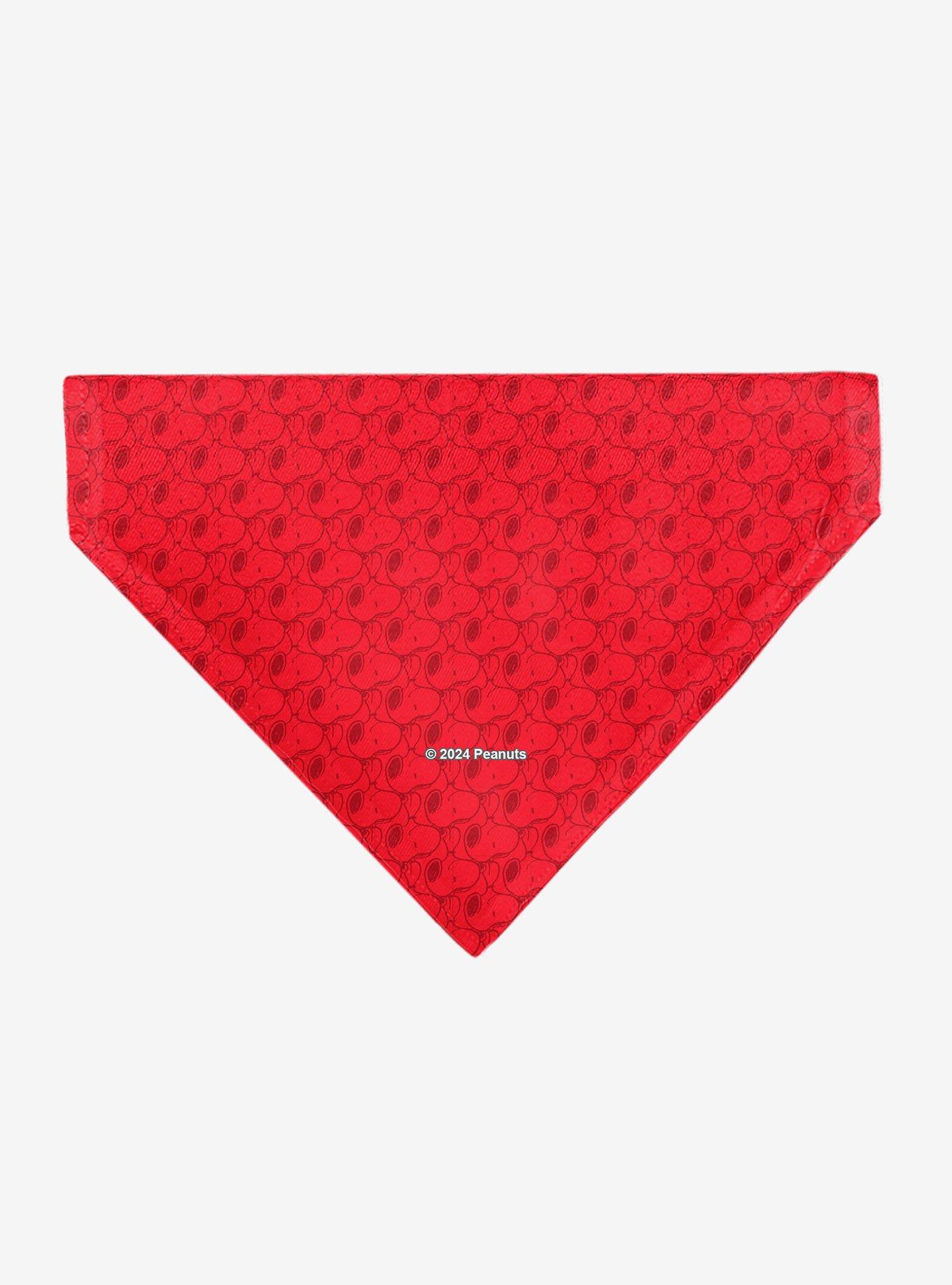Peanuts Snoopy Face and Profile Slip On Collar Pet Bandana - Bandana Only, , hi-res