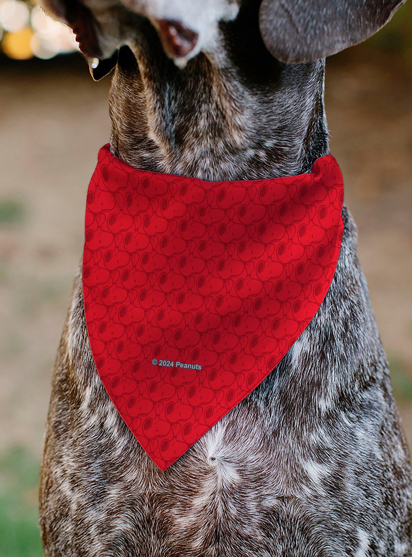 Peanuts Snoopy Face and Profile Slip On Collar Pet Bandana - Bandana Only, , alternate