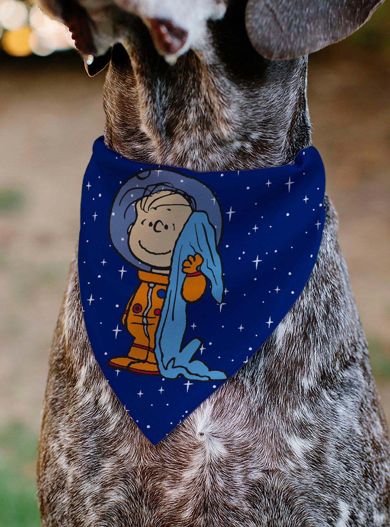 Peanuts Astronaut Linus Security Blanket Space Slip On Collar Pet Bandana - Bandana Only, , alternate