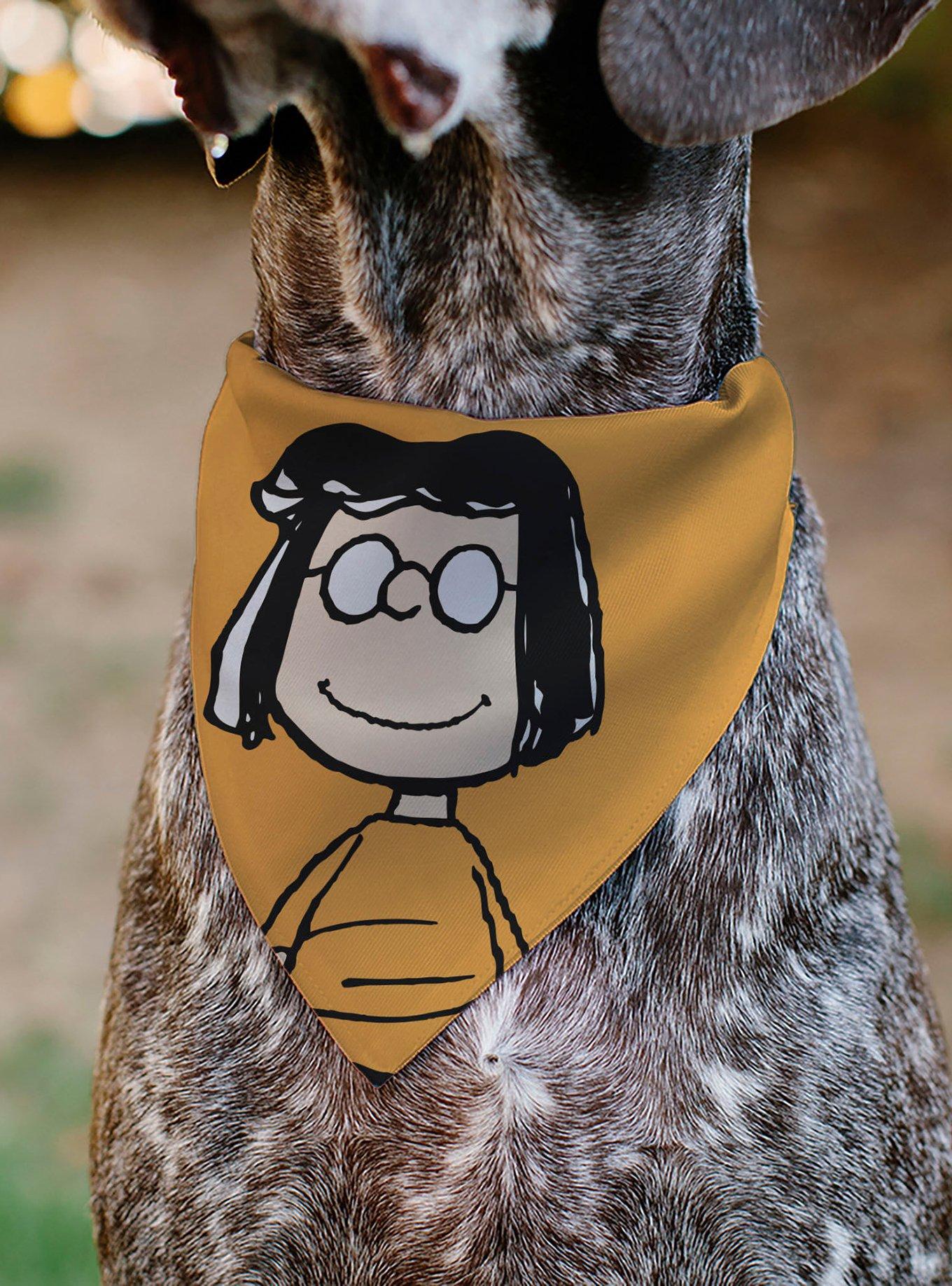 Peanuts Marcie Smiling Face Slip On Collar Pet Bandana - Bandana Only, , alternate