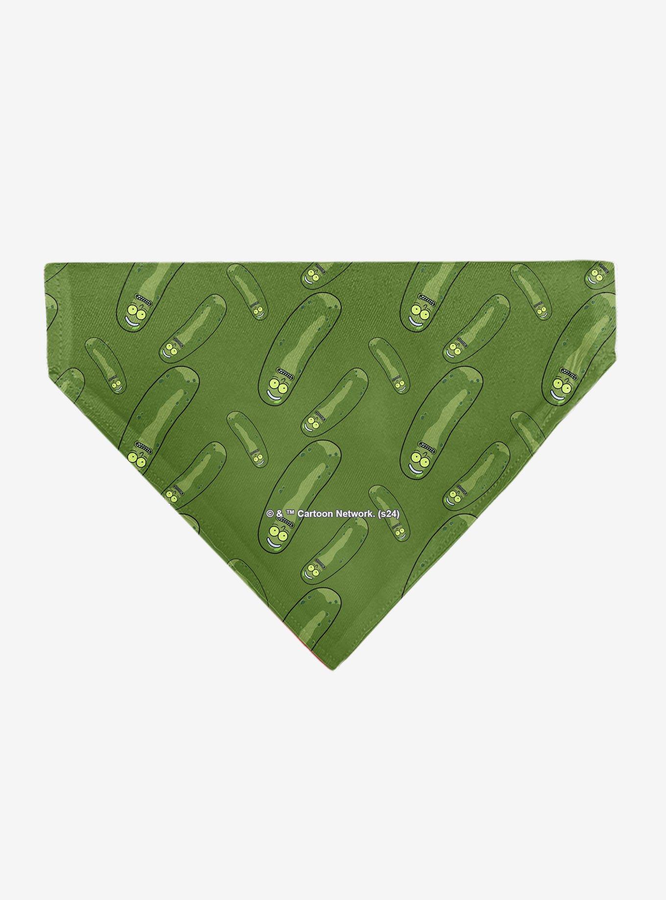 Rick and Morty Pickle Rick Pose Scattered Slip On Collar Pet Bandana - Bandana Only, , hi-res