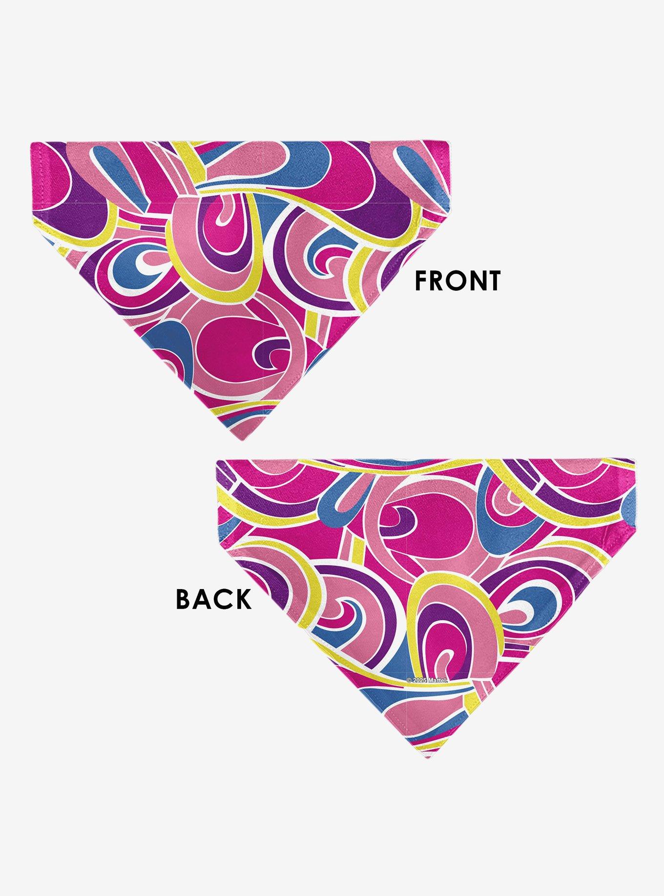 Barbie Swirl Multi Color Slip On Collar Pet Bandana - Bandana Only, , alternate - view 3