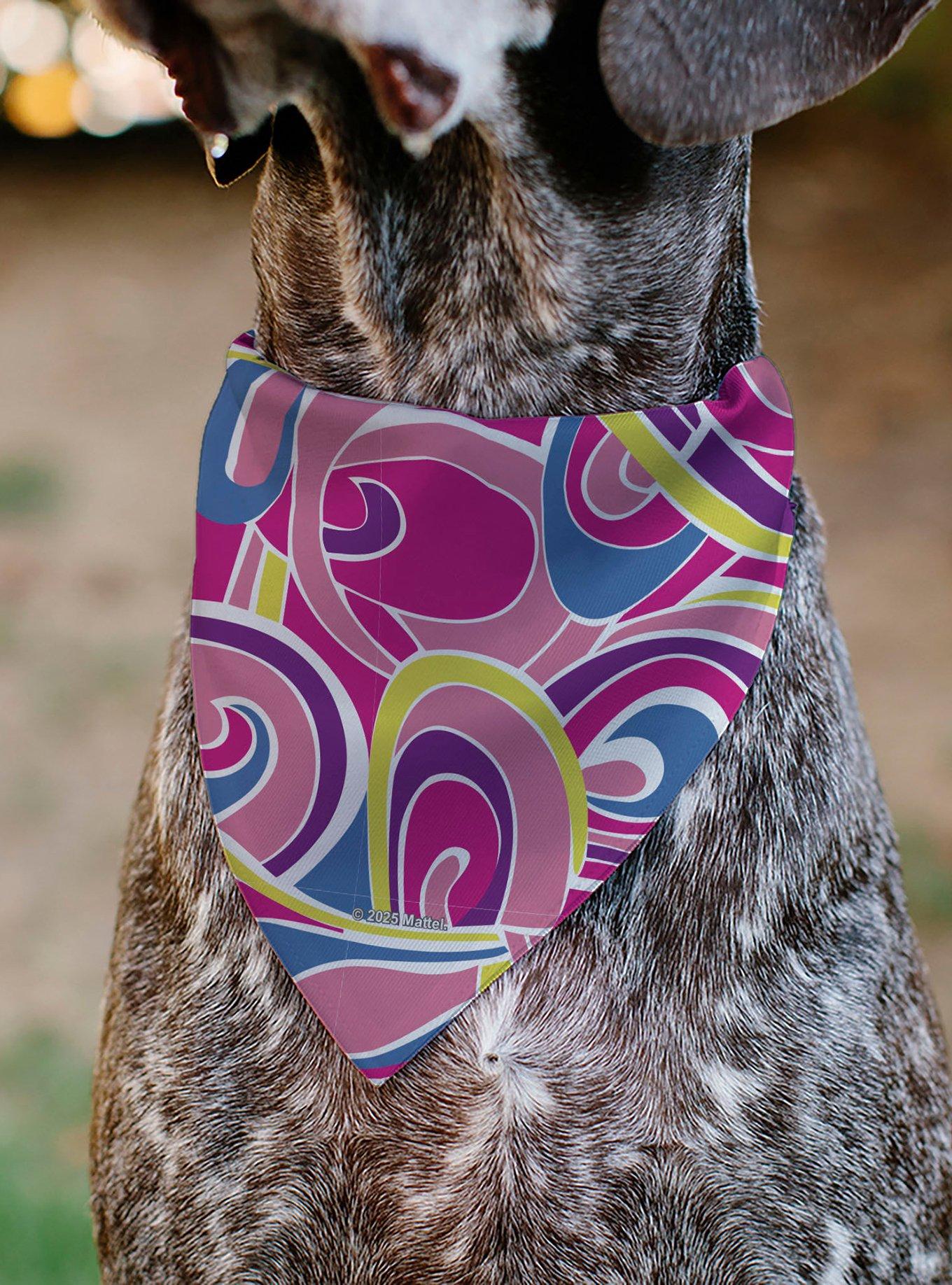Barbie Swirl Multi Color Slip On Collar Pet Bandana - Bandana Only, , alternate - view 5