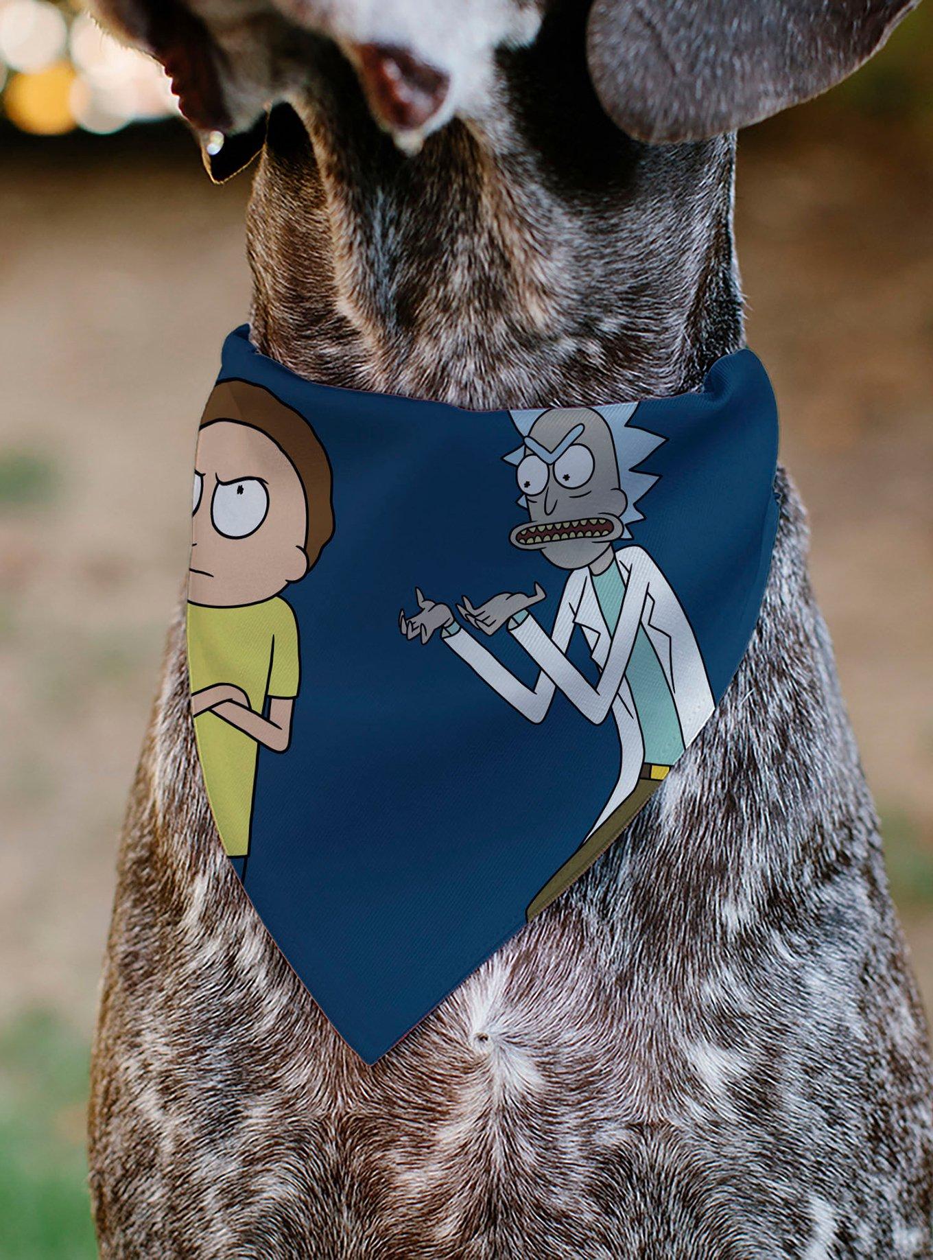 Rick and Morty Arms Crossed Pose Slip On Collar Pet Bandana - Bandana Only, , alternate - view 4