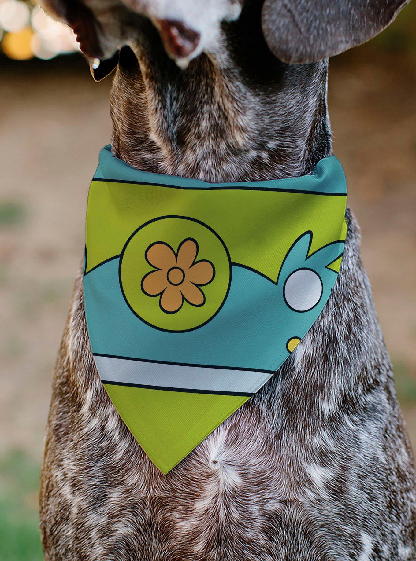 Scooby-Doo! The Mystery Machine Logo Slip On Collar Pet Bandana - Bandana Only, , alternate