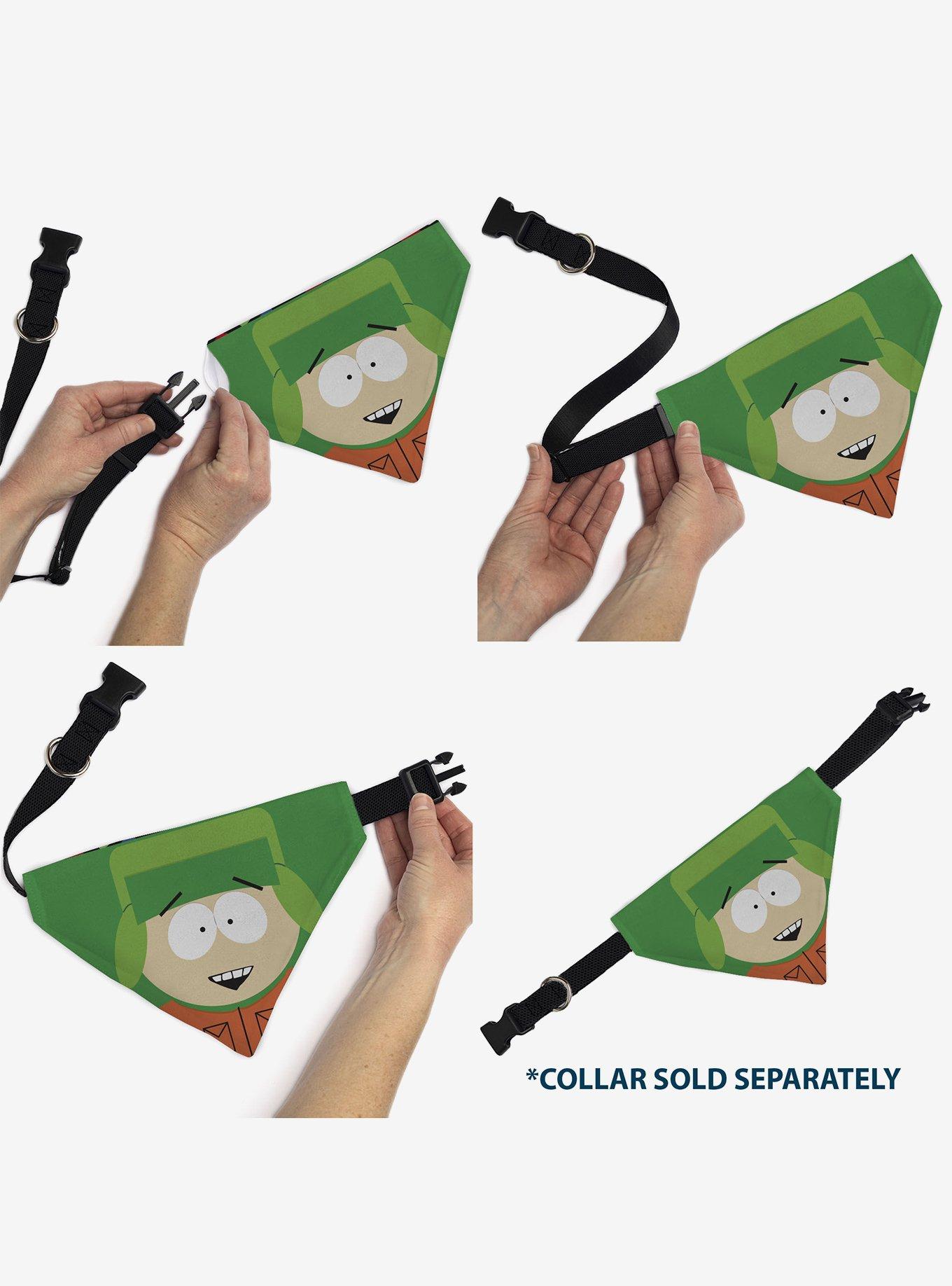 South Park Kyle Face Slip On Collar Pet Bandana - Bandana Only, , alternate - view 6