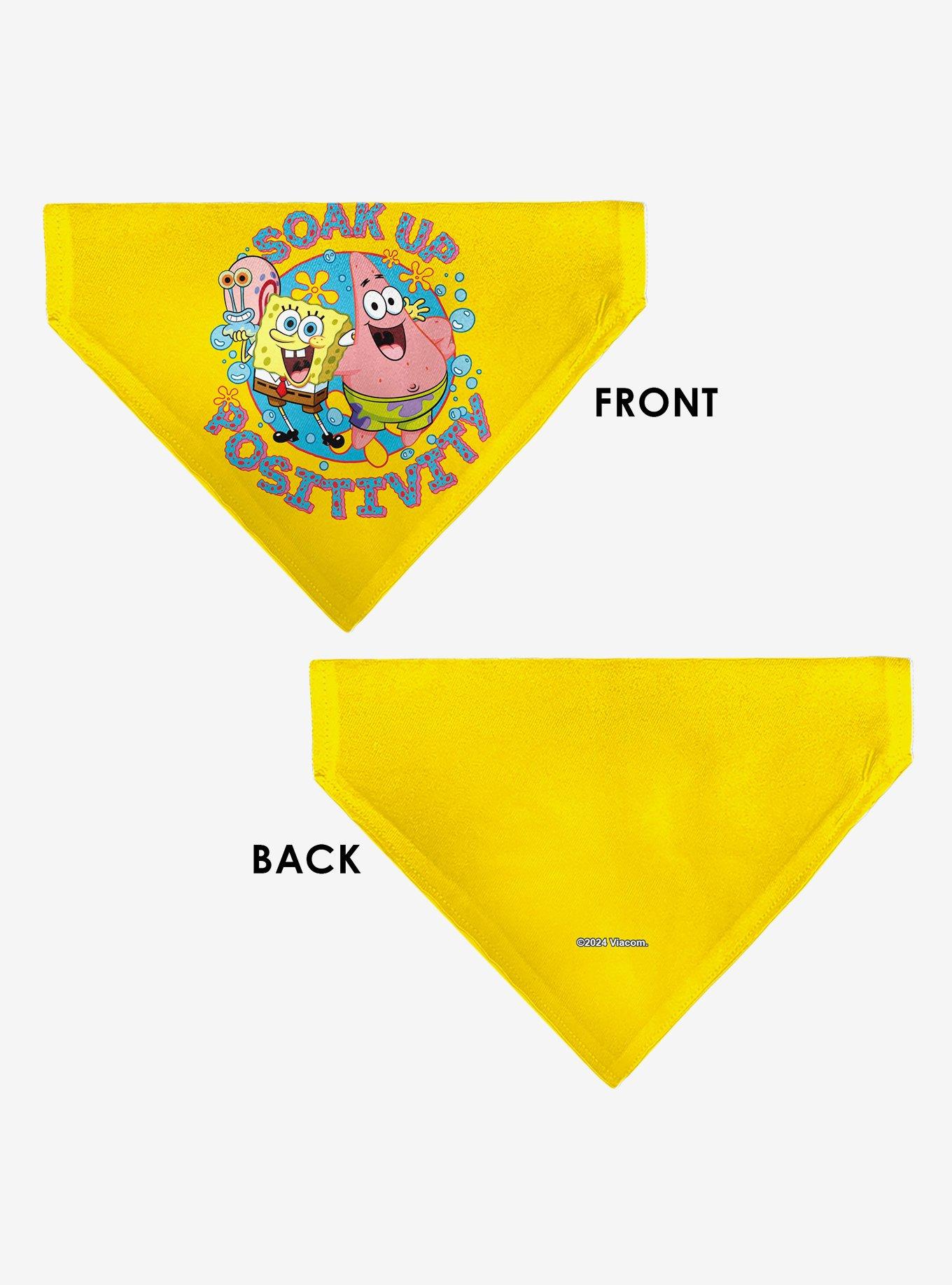 SpongeBob SquarePants and Friends Soak Up Positivity Slip On Collar Pet Bandana - Bandana Only, , alternate