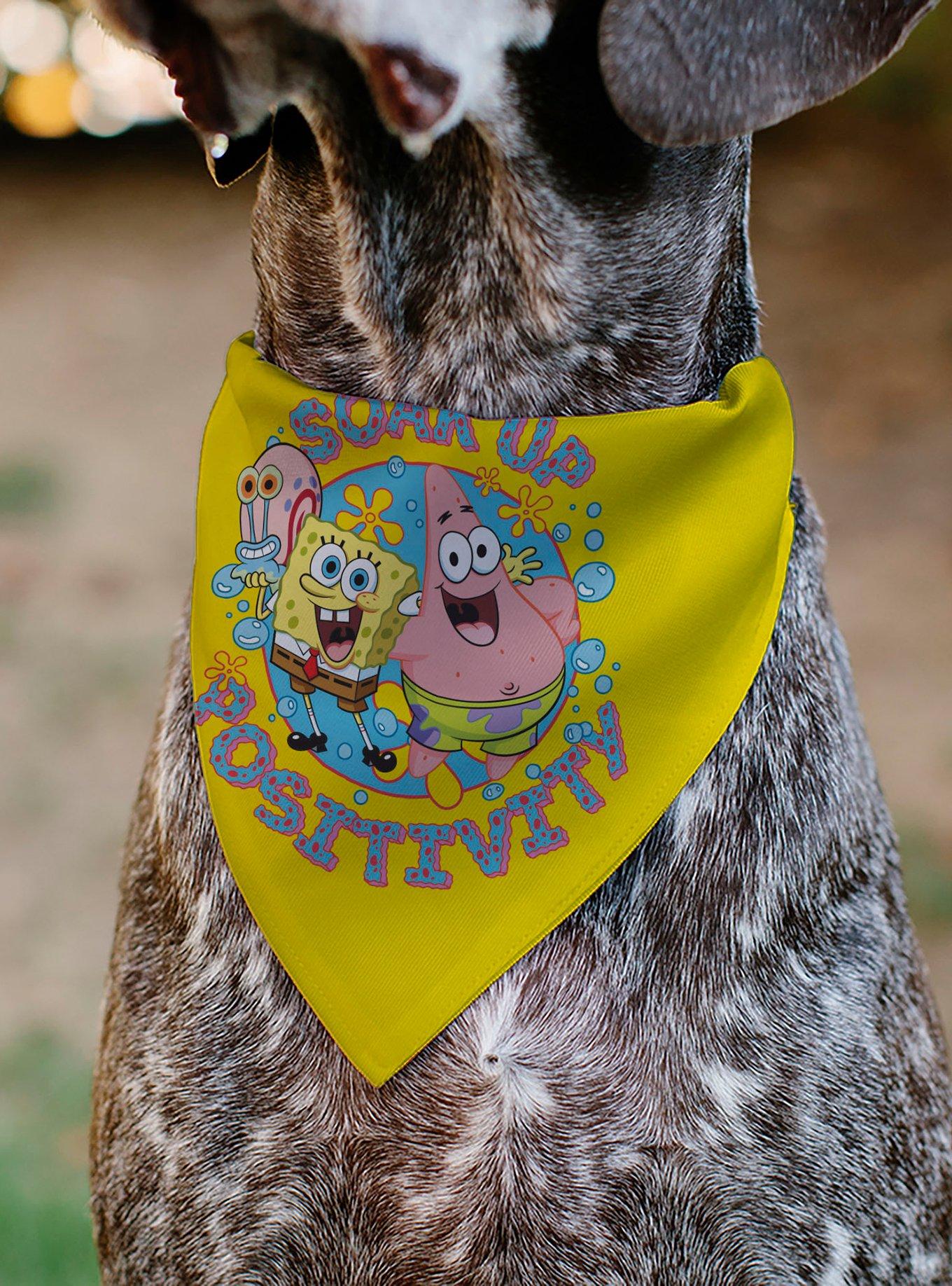 SpongeBob SquarePants and Friends Soak Up Positivity Slip On Collar Pet Bandana - Bandana Only, , alternate