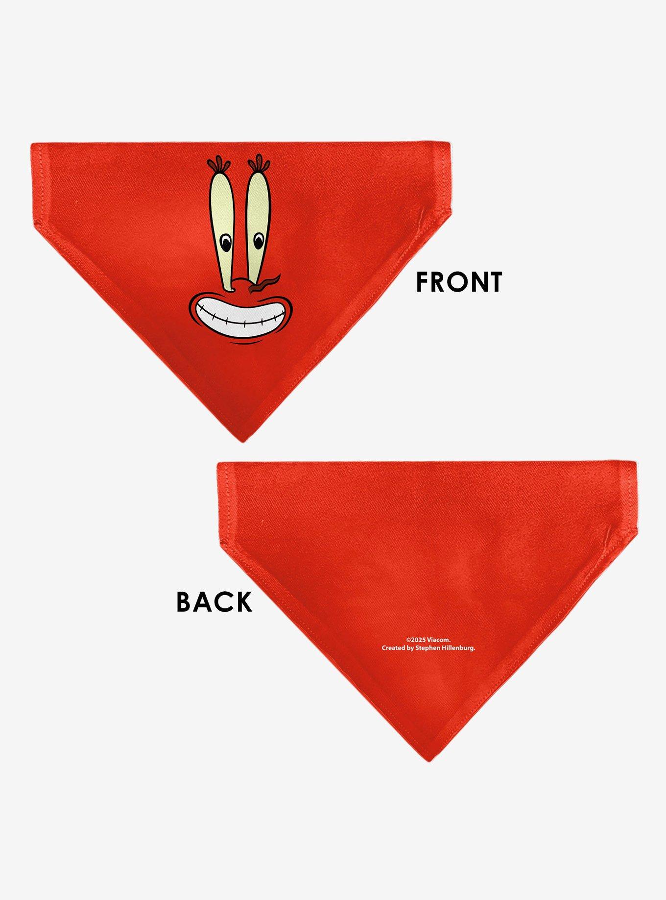 SpongeBob SquarePants Mr Krabs Character Slip On Collar Pet Bandana - Bandana Only, , alternate