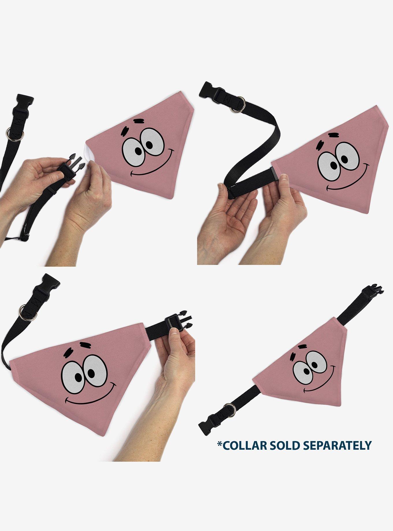SpongeBob SquarePants Patrick Star Character Slip On Collar Pet Bandana - Bandana Only, , alternate
